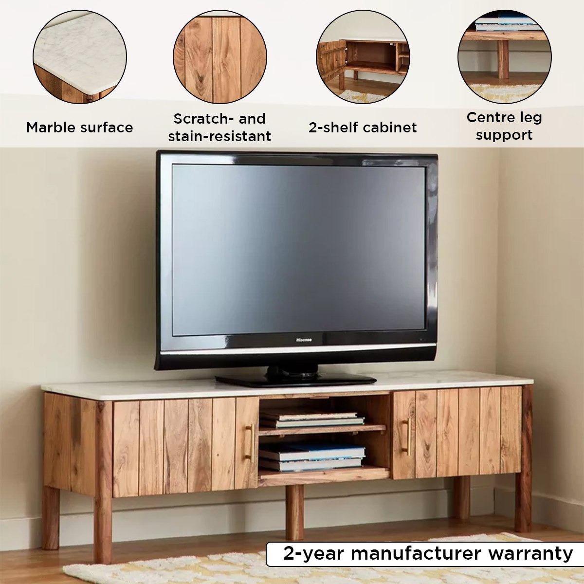 Midtown Marble Top and Solid Wood TV Unit for TVs up to 70 inches-hbxlivingroom-mediaunitsandstorage-tvunits-image-4