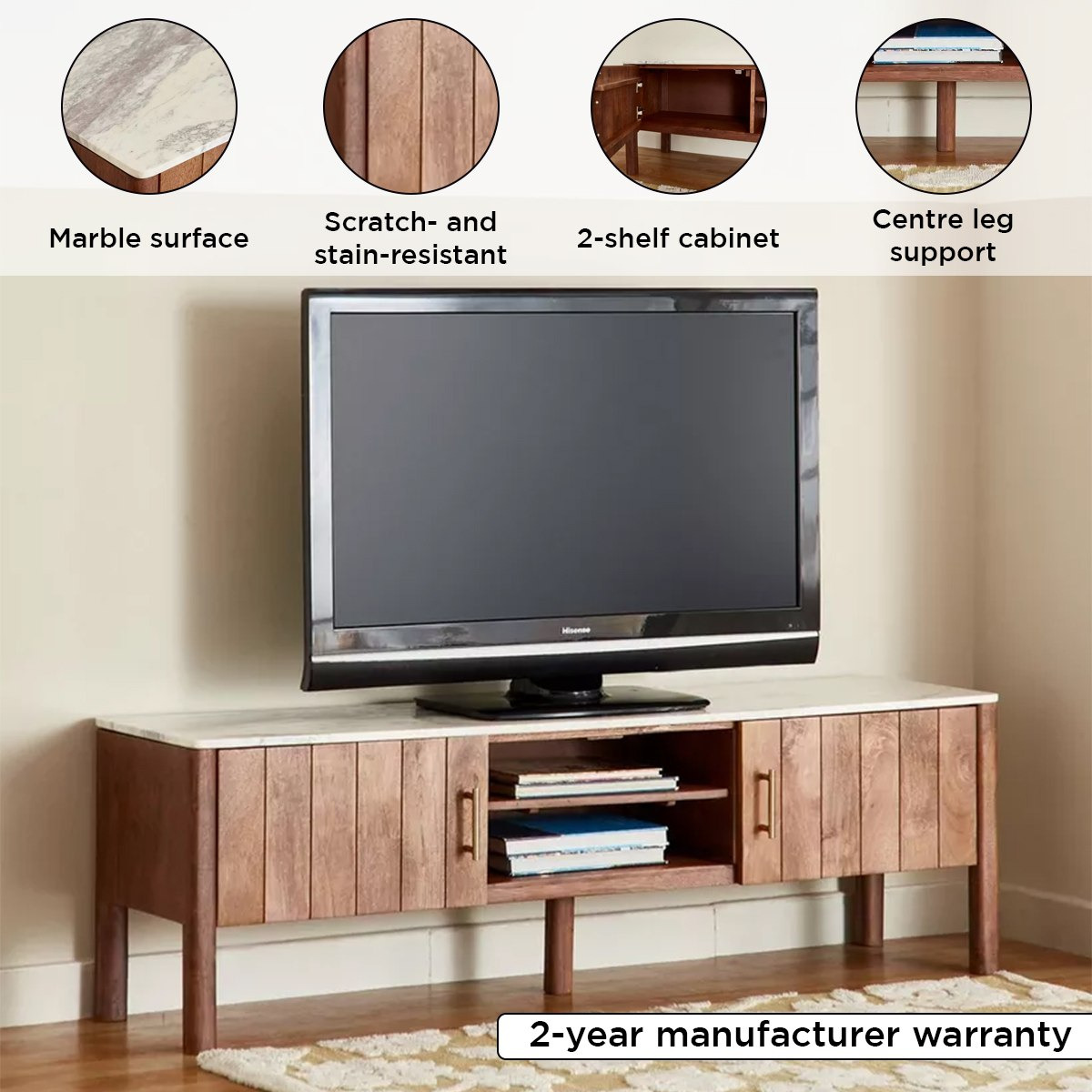 Midtown Marble Top and Solid Wood TV Unit for TVs up to 70 inches-hbxlivingroom-mediaunitsandstorage-tvunits-image-4