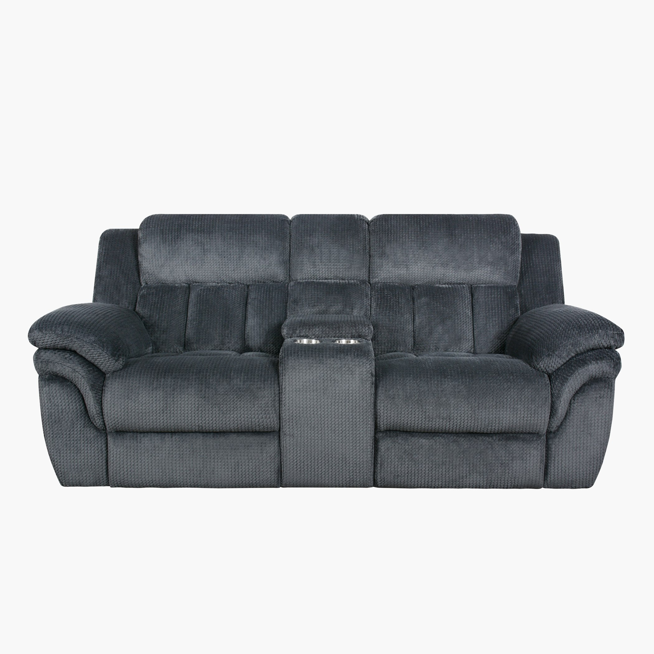 كنبة استرخاء 2 مقاعد مع طاولة كونسول و2 حاملات أكواب من ستانفورد-hbxlivingroom-sofasandarmchairs-sofas-image-3