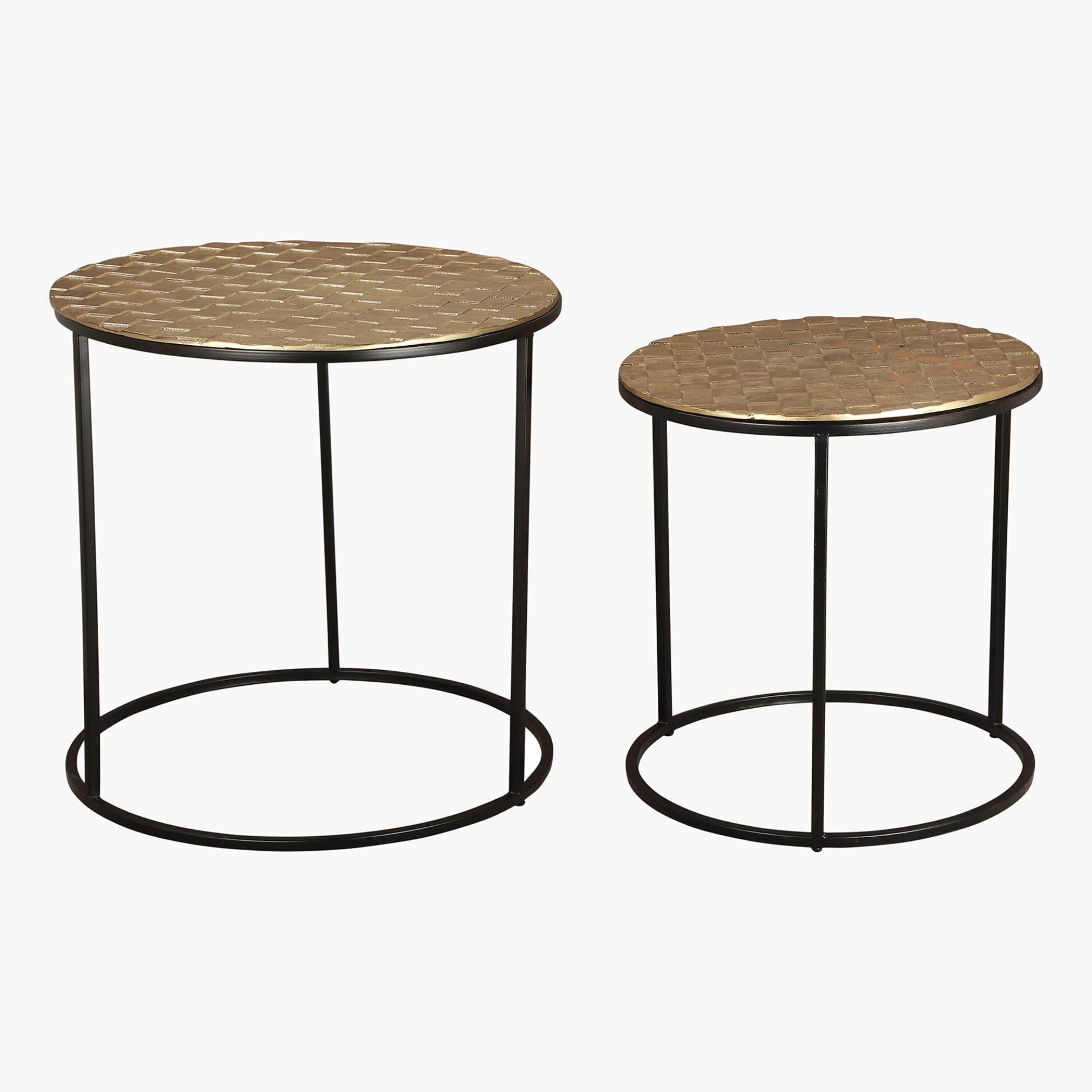 طقم طاولات متداخلة من قطعتين - دوبلن من فيندرا-hbxfurniture-livingroom-nestingtables-image-1