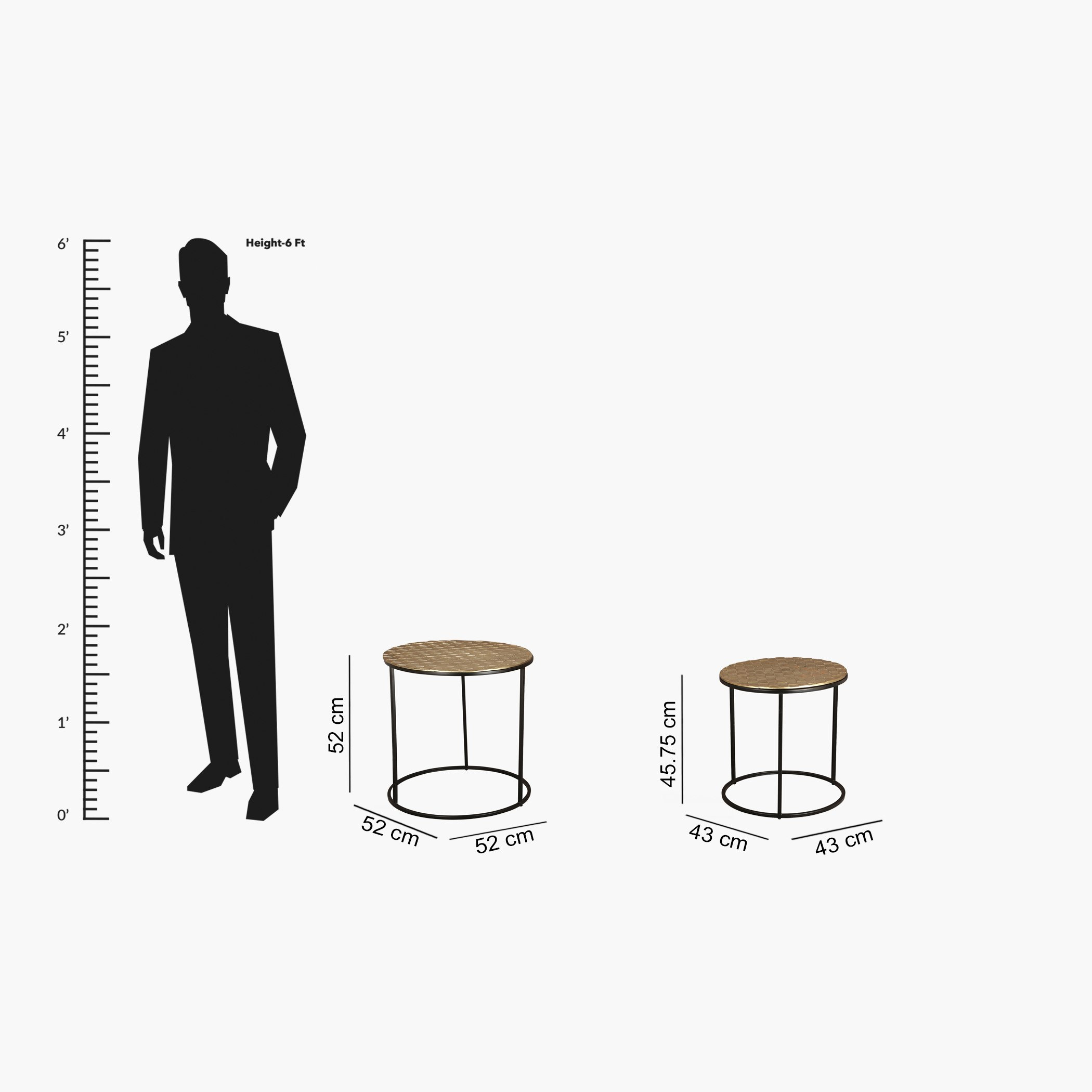 طقم طاولات متداخلة من قطعتين - دوبلن من فيندرا-hbxfurniture-livingroom-nestingtables-image-5