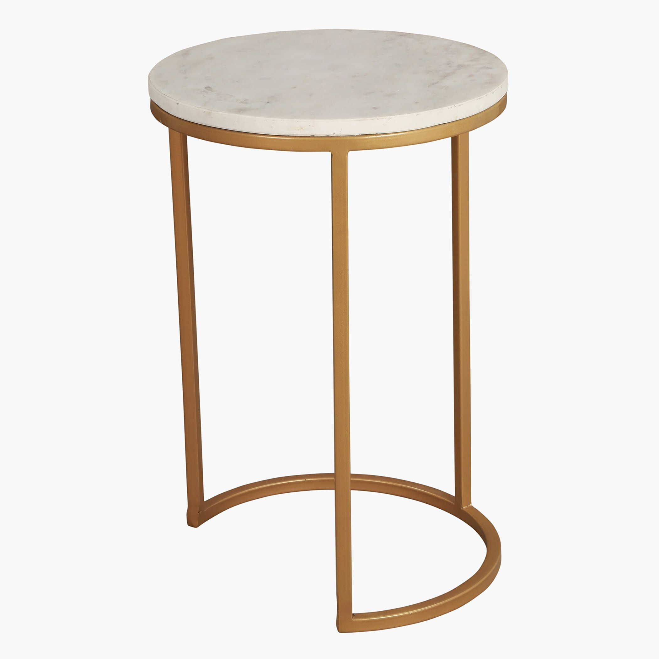 طقم طاولات متداخلة من قطعتين بسطح من الرخام الأصلي - بورتيا من فيندرا-hbxfurniture-livingroom-nestingtables-image-2