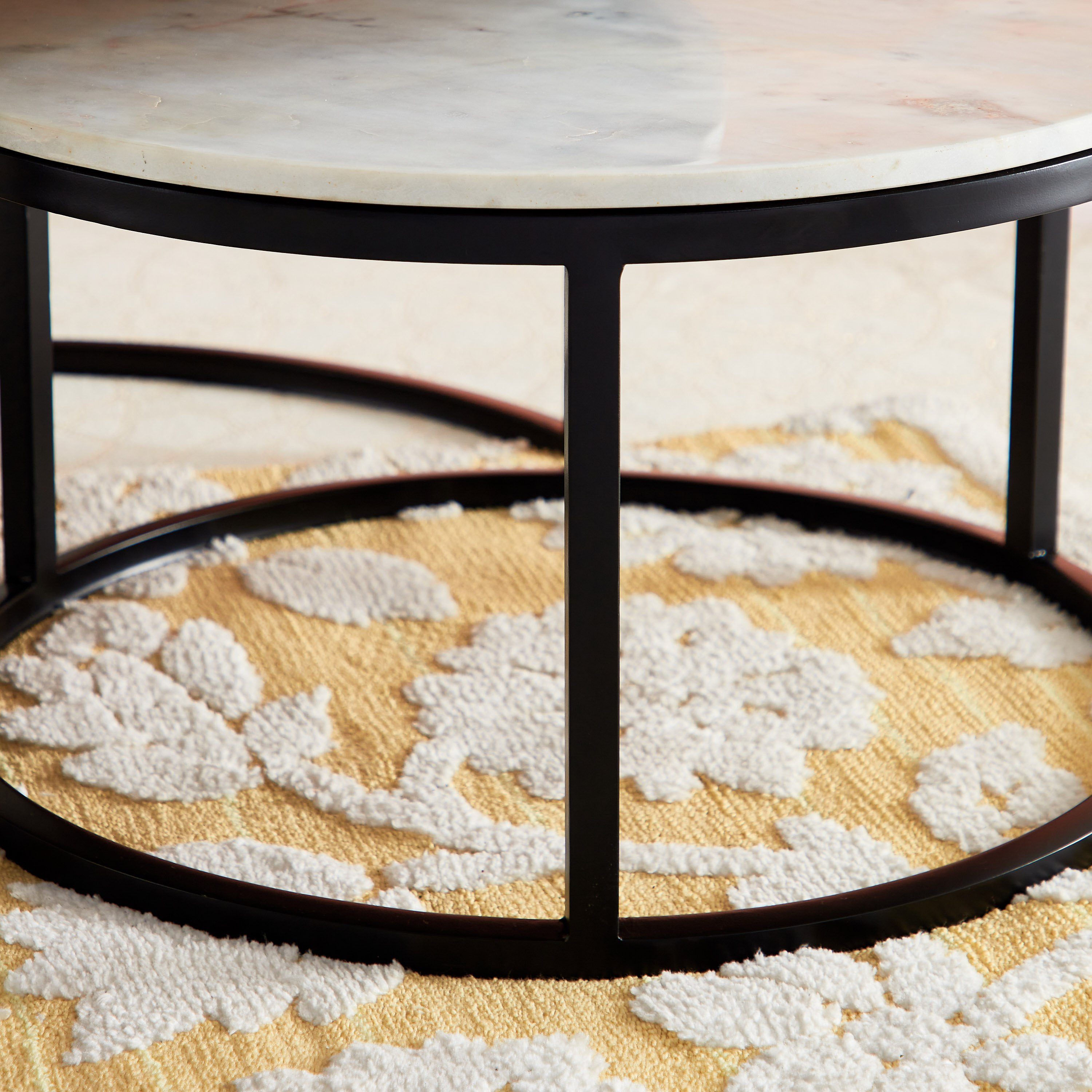 طقم طاولة قهوة مستديرة من قطعتين بسطح من الرخام الأصلي - هارفي من كافون-hbxlivingroom-tablesandstands-coffeetables-image-8