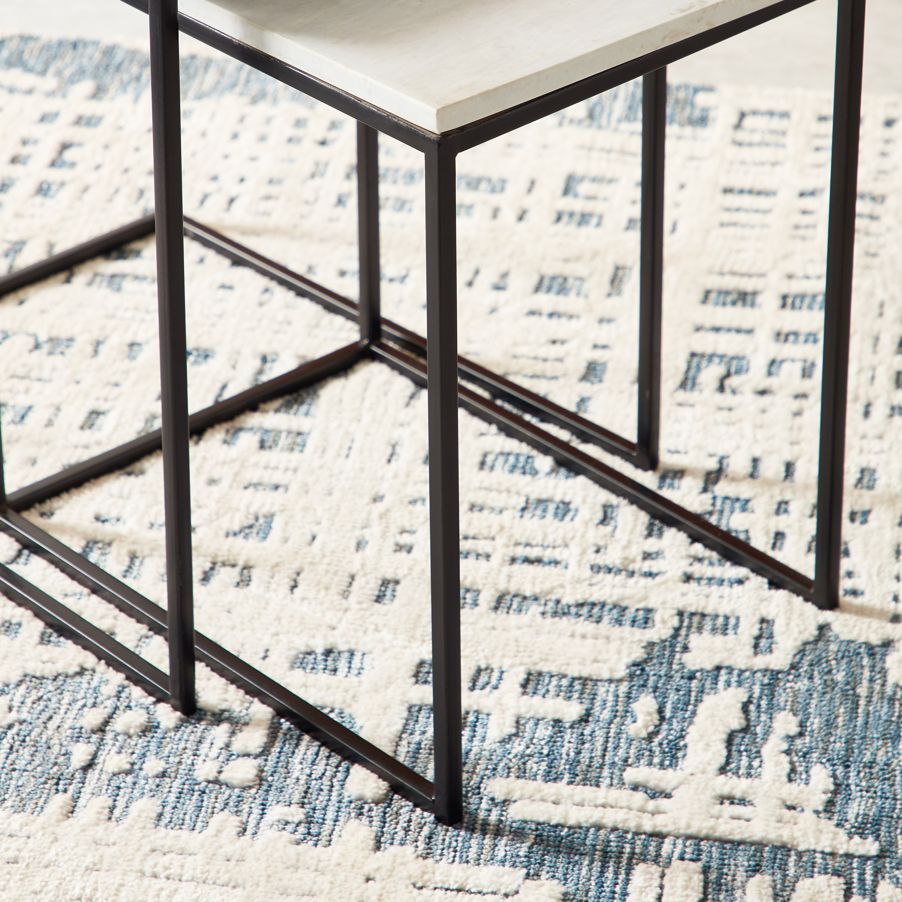 طقم طاولة جانبية من قطعتين بسطح من الرخام الأصلي - إيلين من فيندرا-hbxfurniture-livingroom-endtables-image-5
