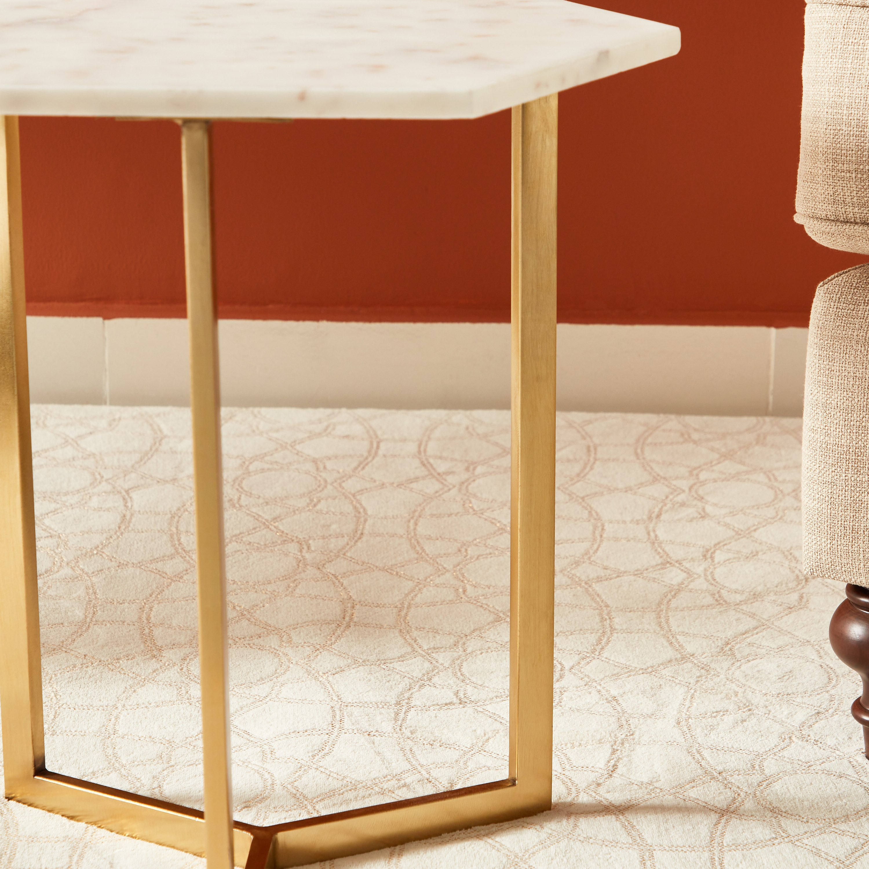 طاولة جانبية بسطح من الرخام الأصلي - ويلو-hbxfurniture-livingroom-endtables-image-6