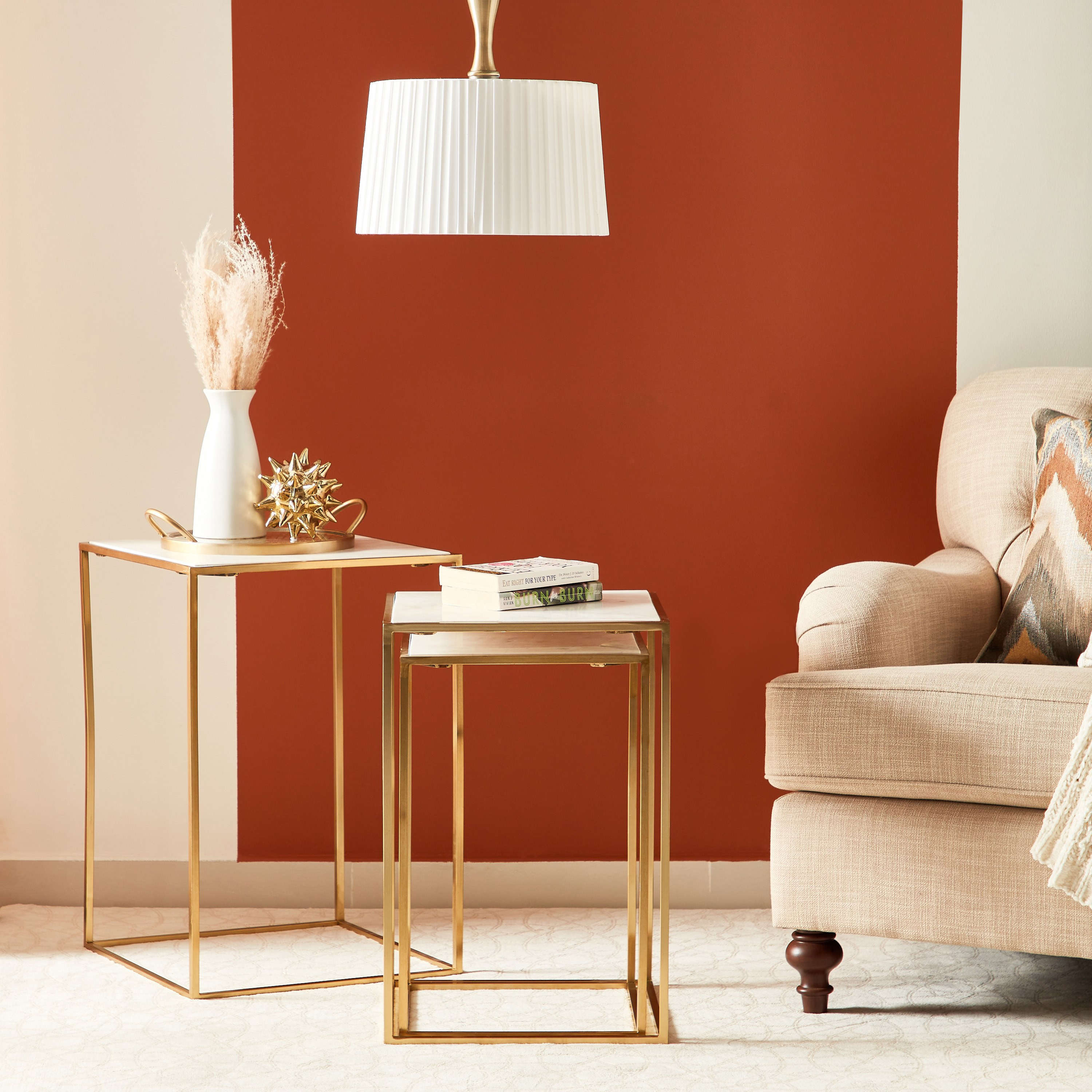 طقم طاولات متداخلة مربعة من 3 قطع بسطح من الرخام الأصلي - ويلو-hbxfurniture-livingroom-nestingtables-image-8