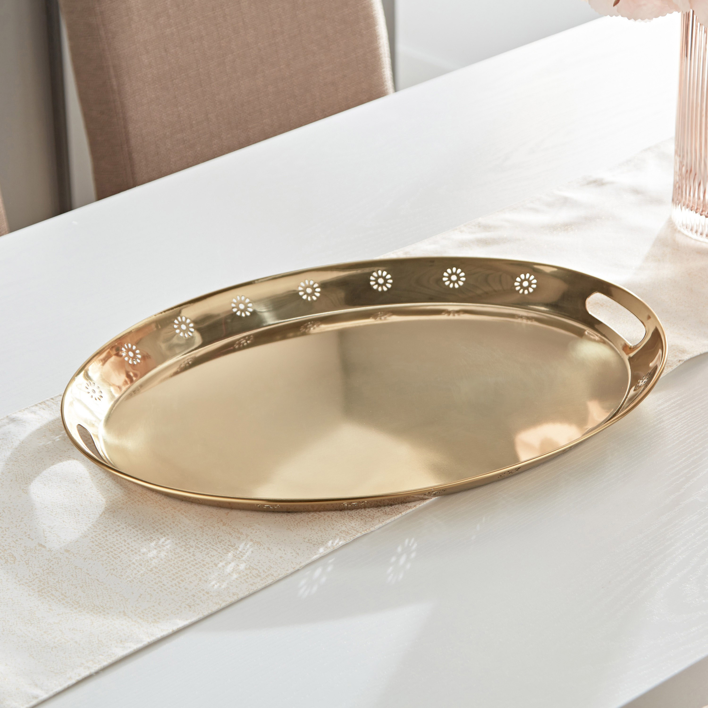 صينية تقديم بيضاوية من أليجرا - 53x39 سم-hbxdecorandfurnishings-tabletop-serveware-image-1
