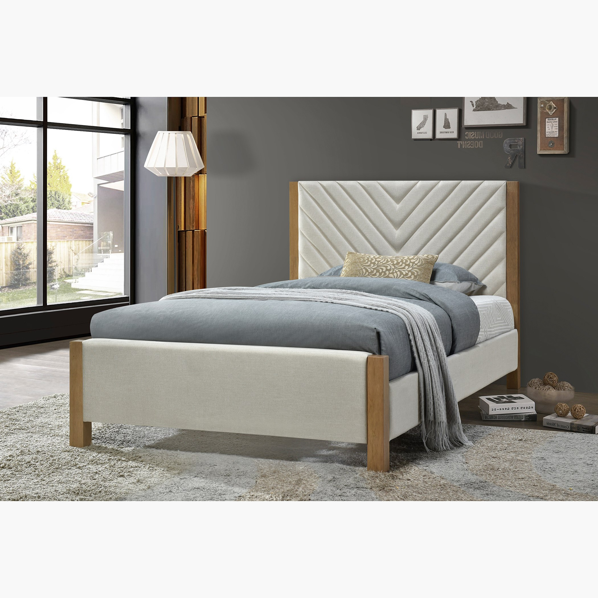 سرير توين منجد - ماجنس نورديكا من موڤو - 120x200 سم-hbxbedroom-bedsandbedsets-upholsteredbeds-twin-image-1