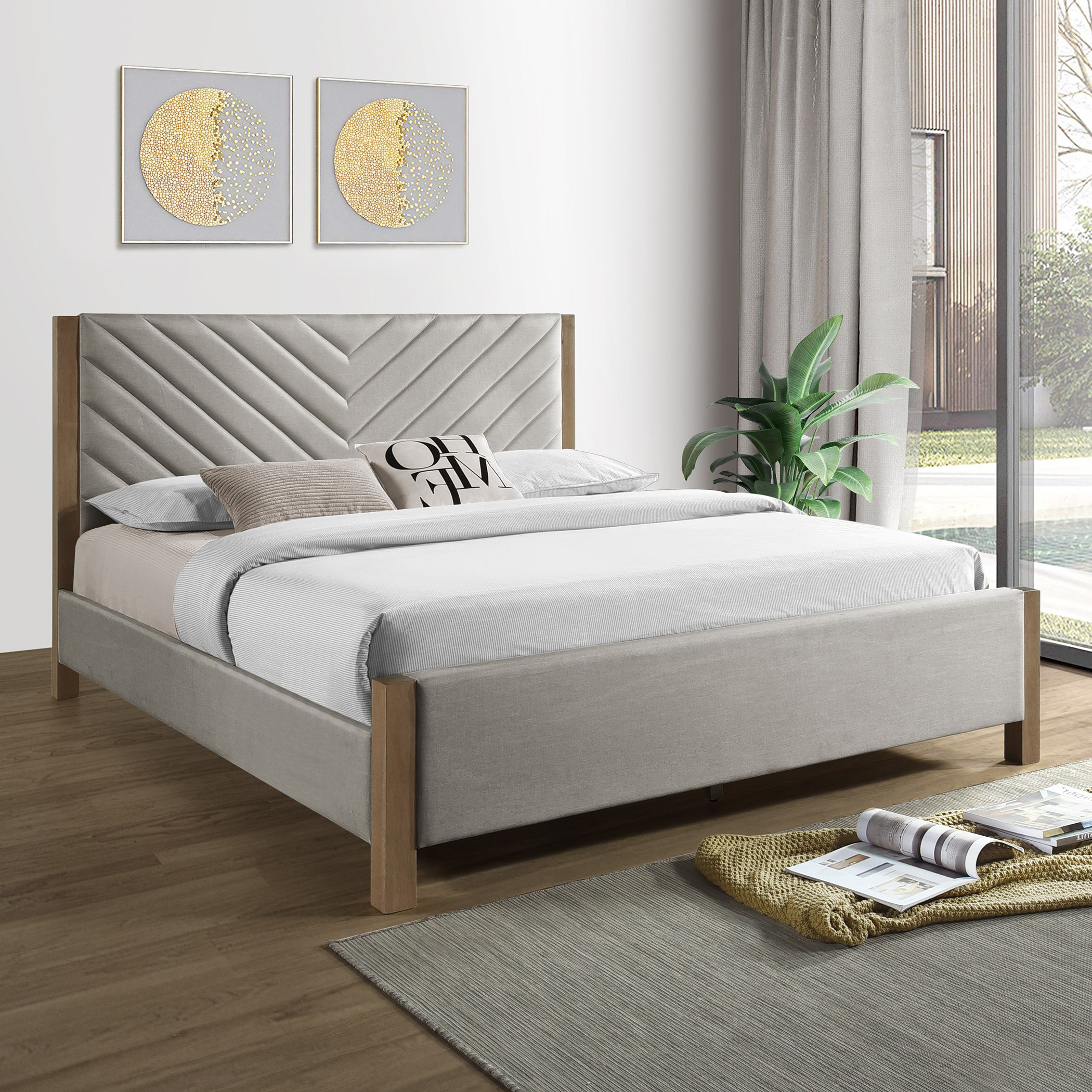 سرير كوين منجد - ماجنس نورديكا من موڤو - 160x200 سم-hbxbedroom-bedsandbedsets-beds-queen-image-1