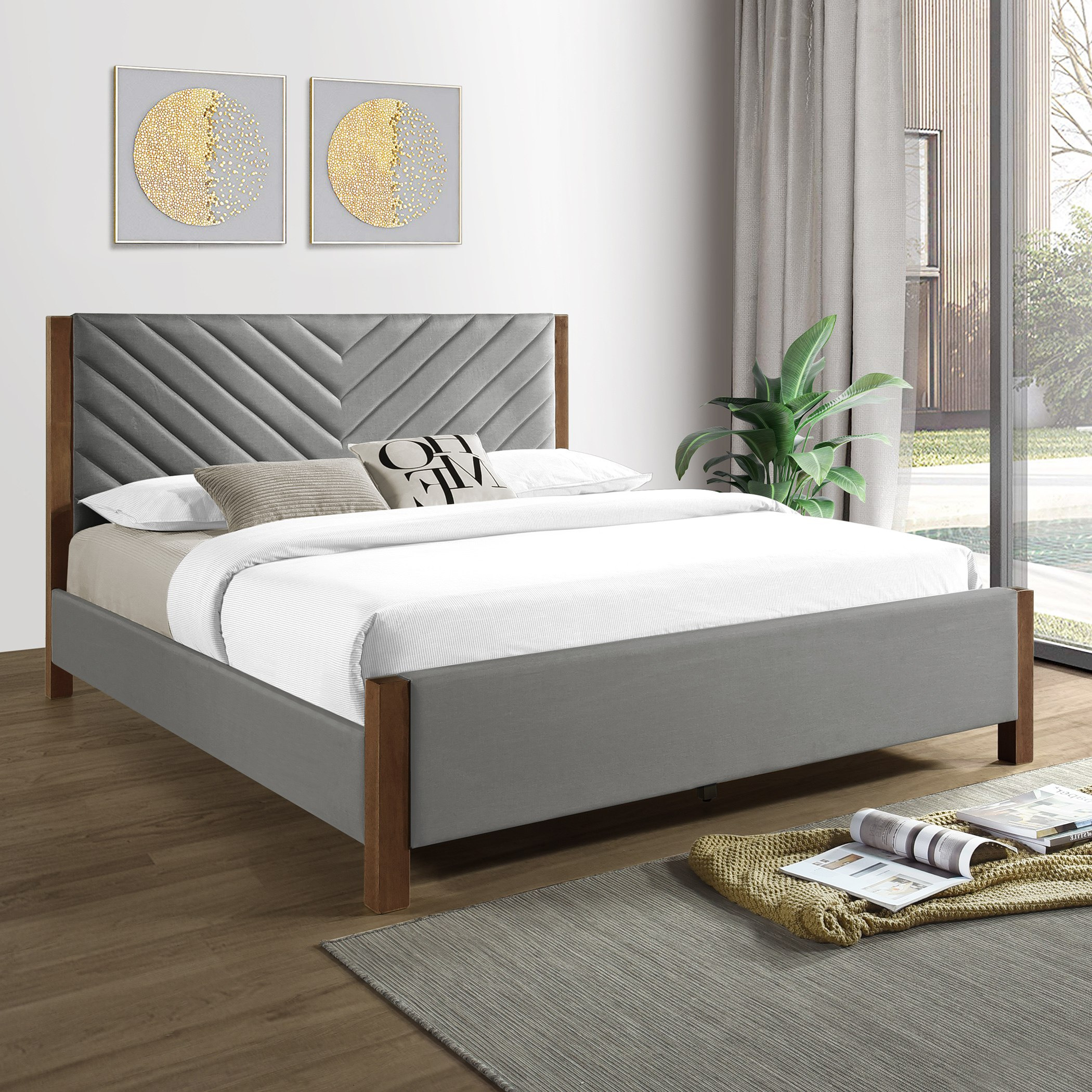 سرير كينج منجد - ماجنس نورديكا من موڤو - 180x200 سم-hbxfurniture-bedsandbedsets-beds-king-image-1