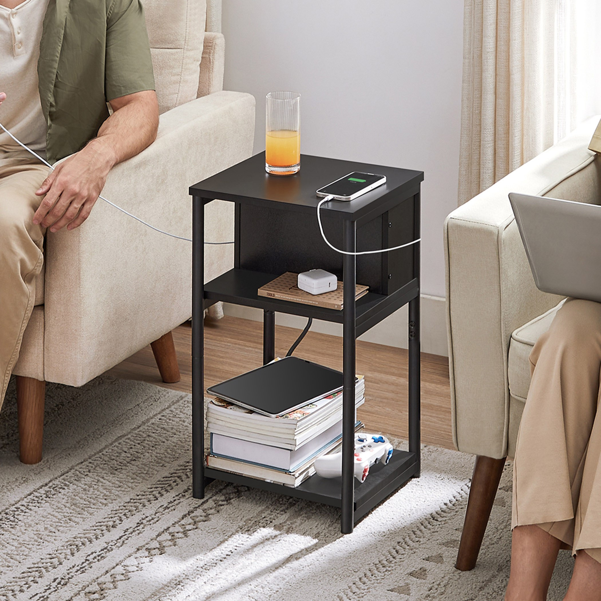 Usb on sale end table