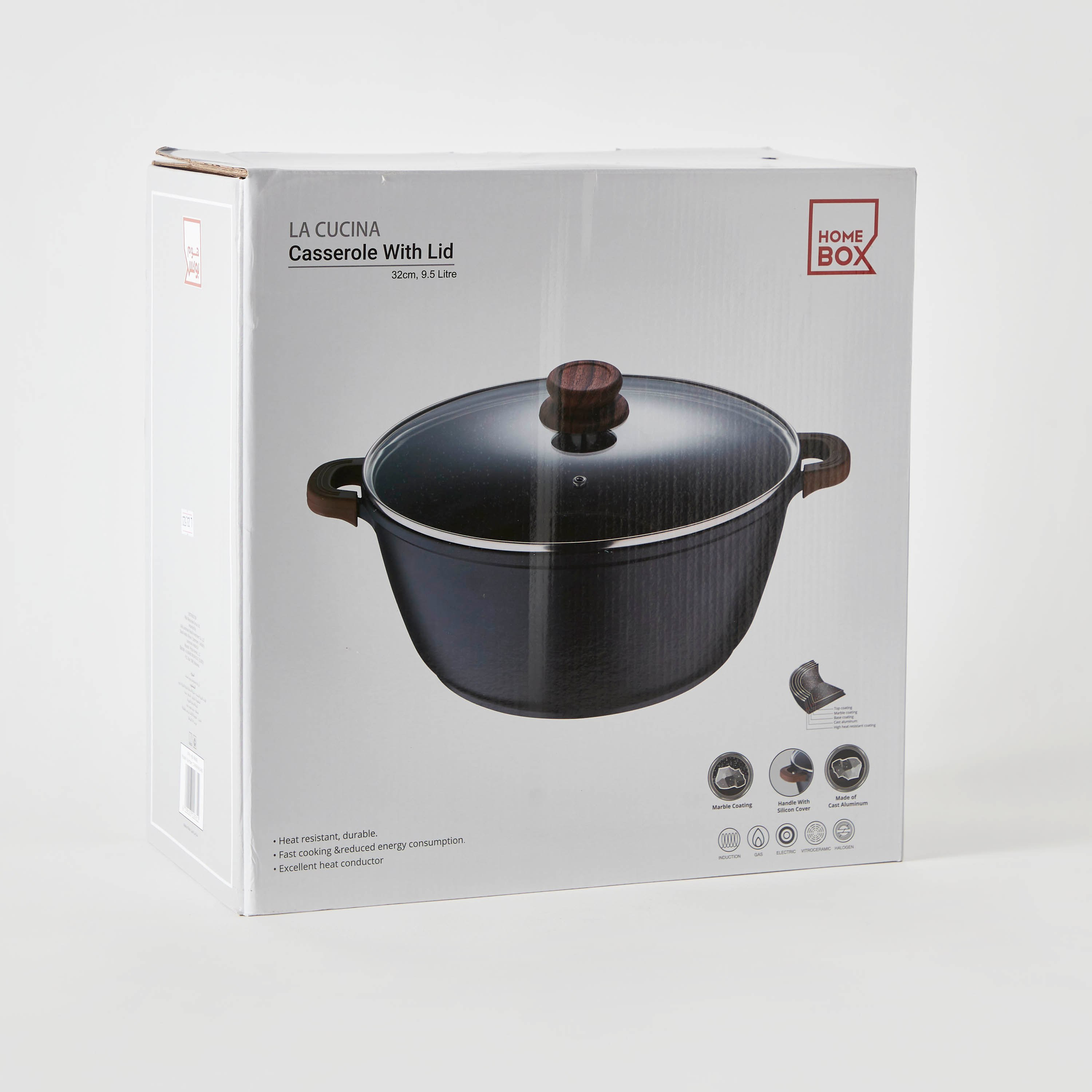 كسرولة بقاعدة حديد زهر من لا كوزينا - 9 لتر-hbxhomeware-hbxkitchen-image-7