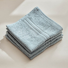 Essential 4-Piece Carded Face Towel Set - 30x30 cm