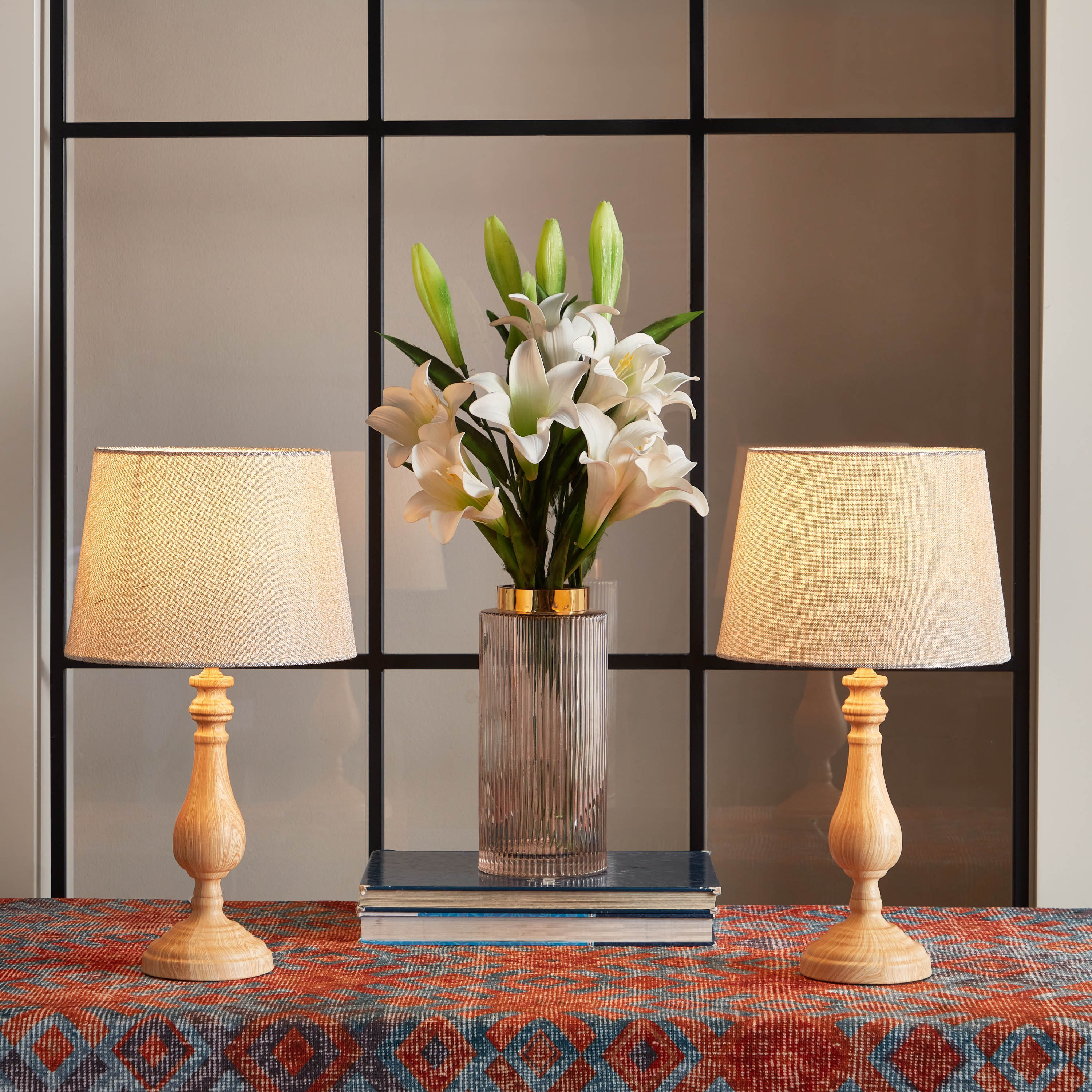 طقم مصابيح طاولة معدن قطعتين من سكوتيا - 45 سم-hbxlivingroom-lighting-tablelamps-image-5