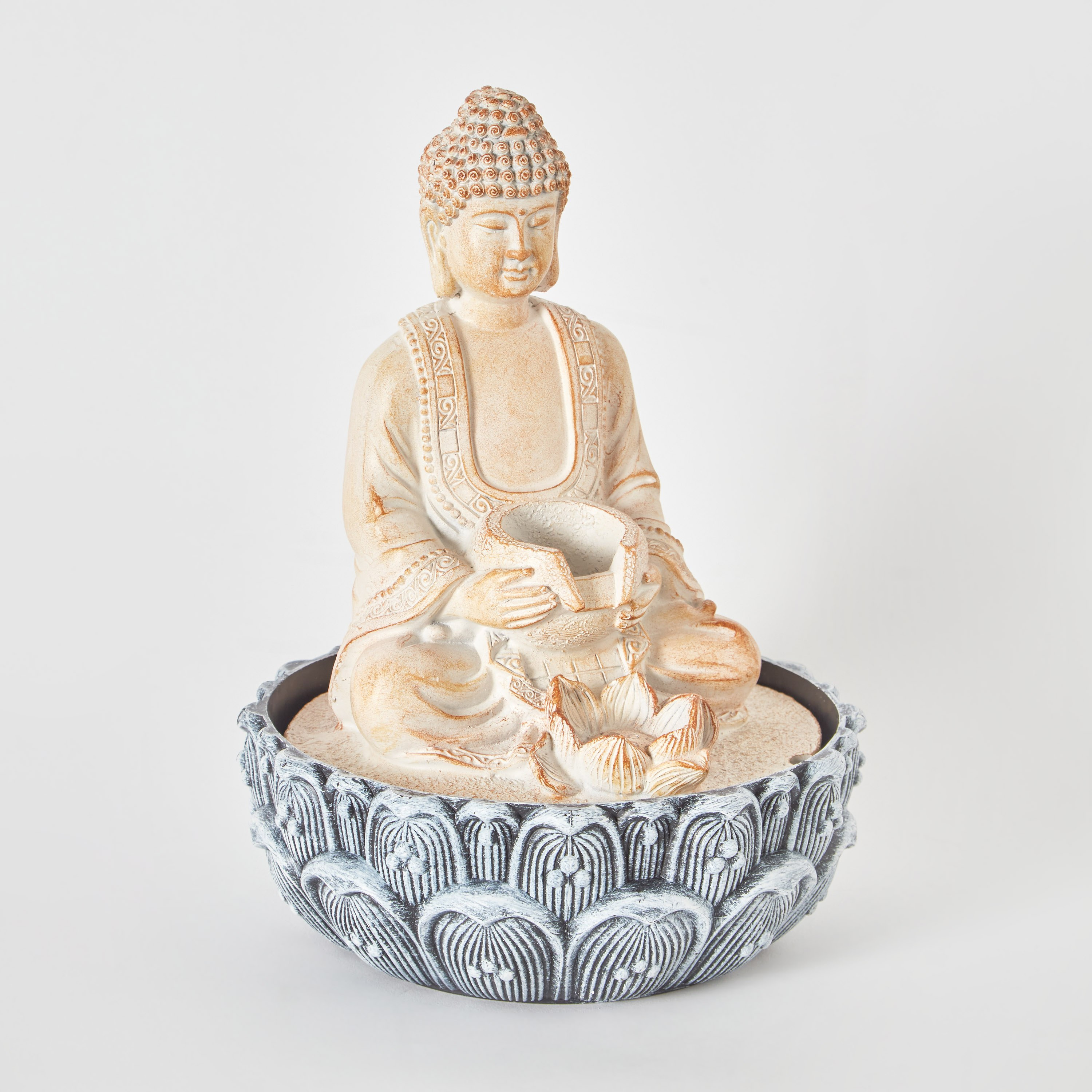 Albane Buddha Fountain with Yellow Lights - 20x20x26 cm-PROMO_HB_AE_B1G1_250925-image-6