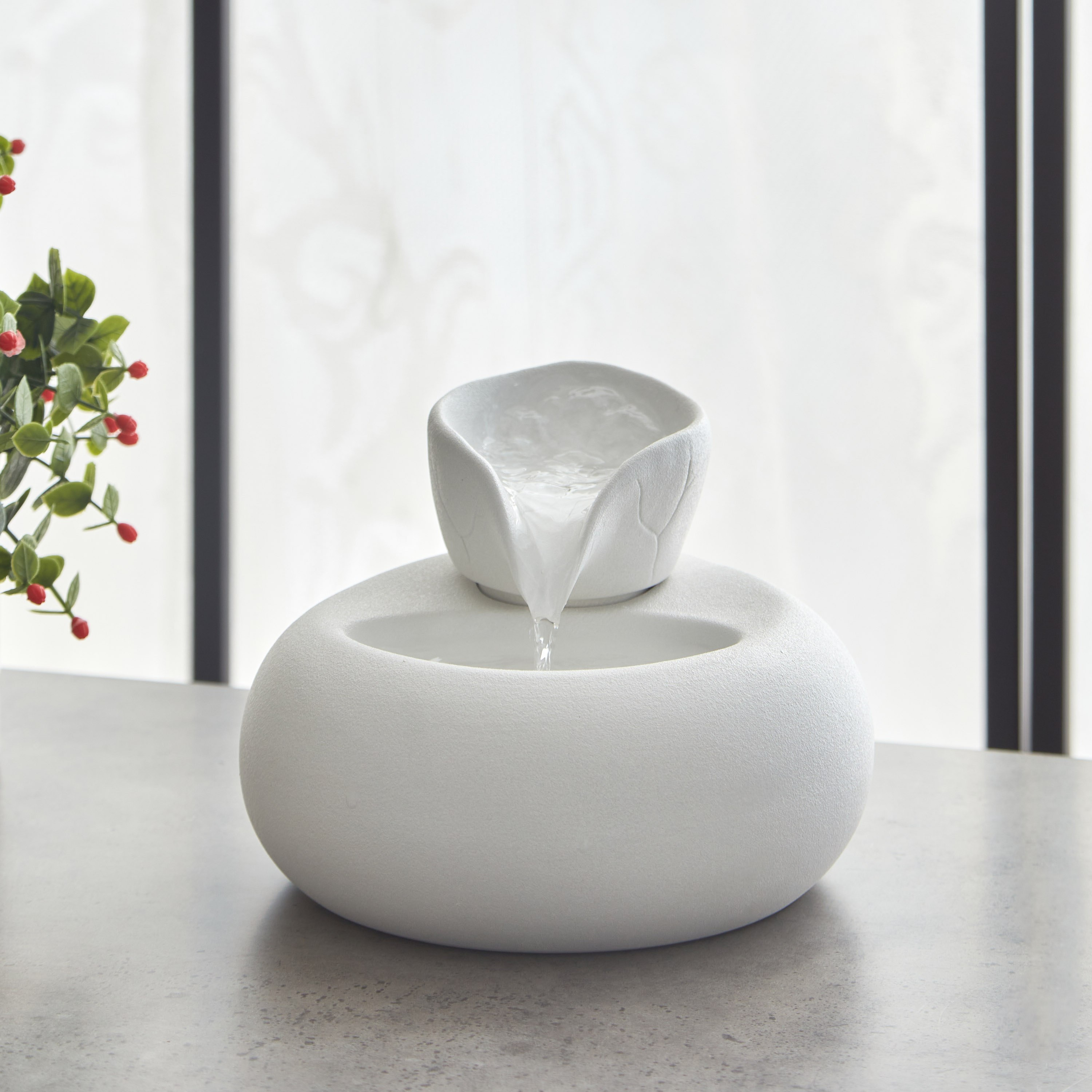 Albane Modern Fountain without Light - 18x18x13 cm-hbxhomeware-hbxdecorandfurnishings-image-2