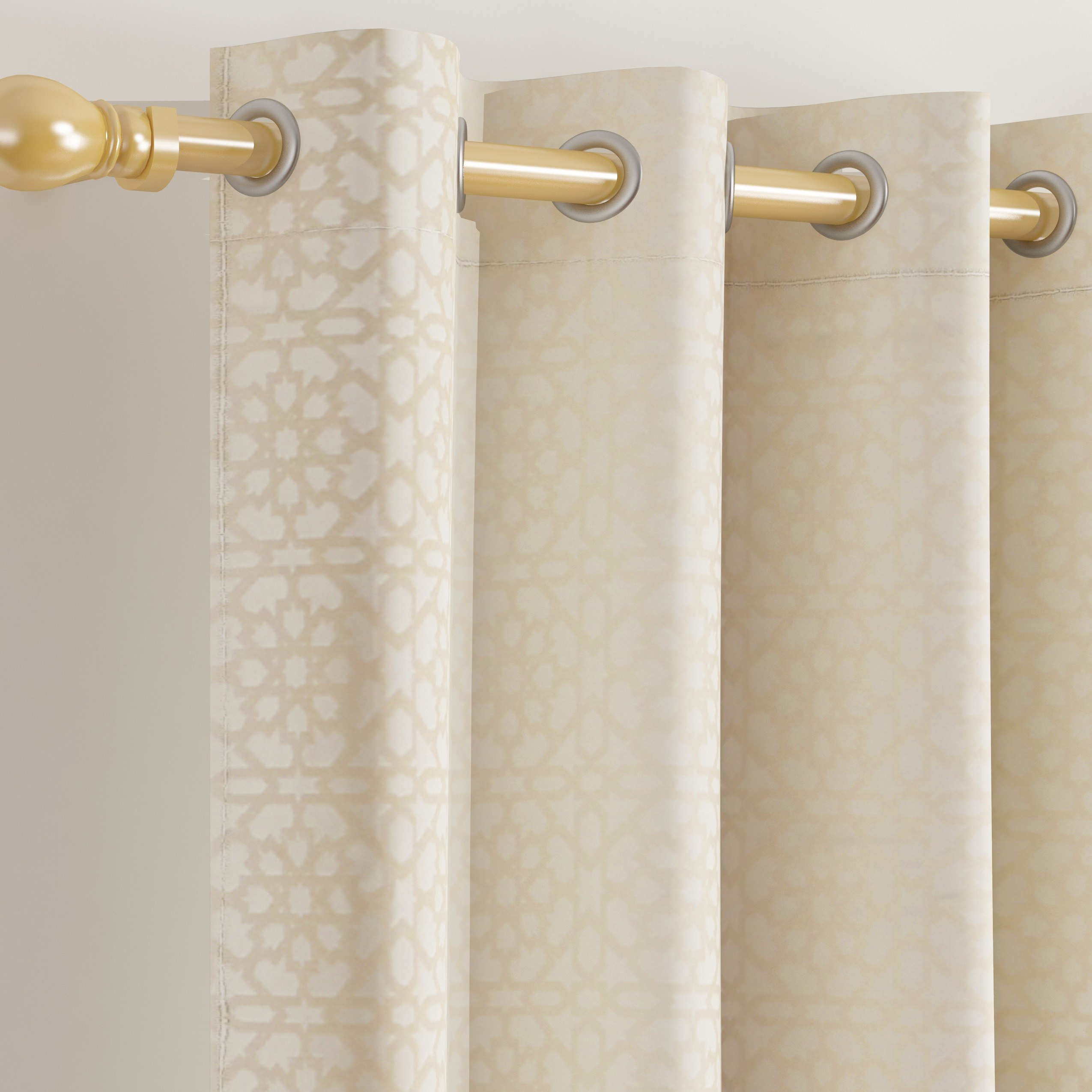 طقم ستائر جاكار قطعتين من زايلا - 240x135 سم-hbxhomeware-hbxdecorandfurnishings-image-2