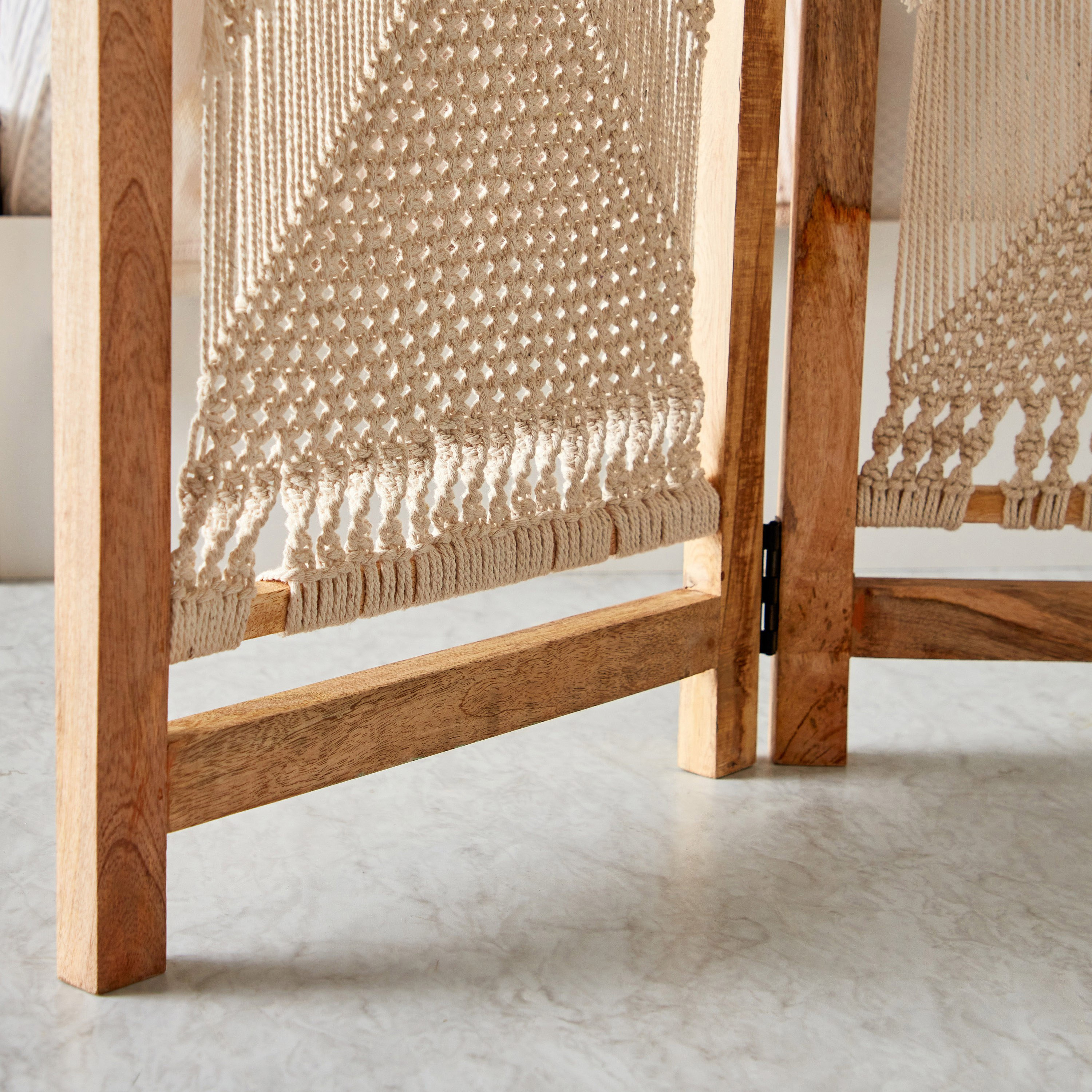 Macrame 4-Panel Room Divider Screen-hbxfurniture-office-bookcases-image-8