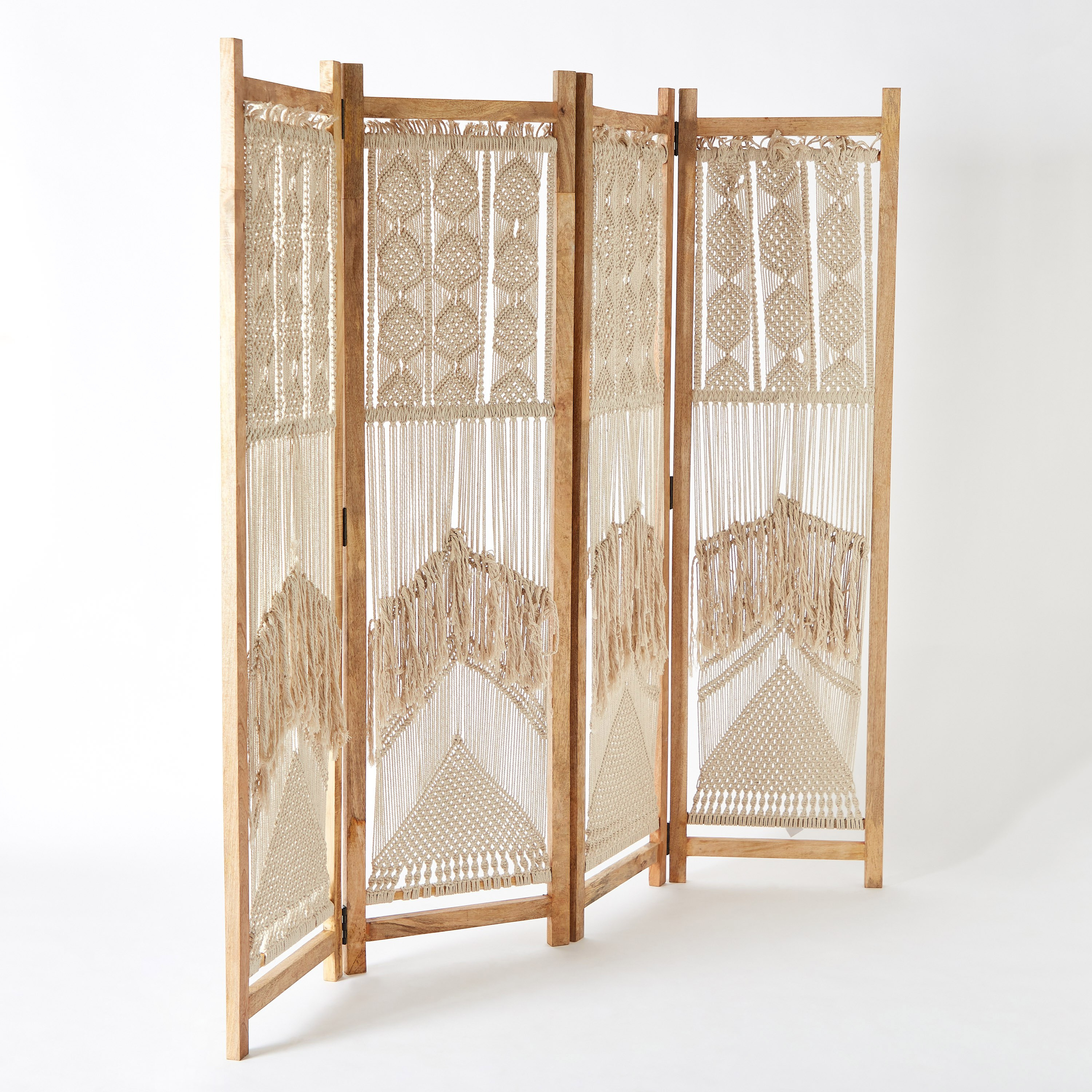 Macrame 4-Panel Room Divider Screen-hbxfurniture-office-bookcases-image-10