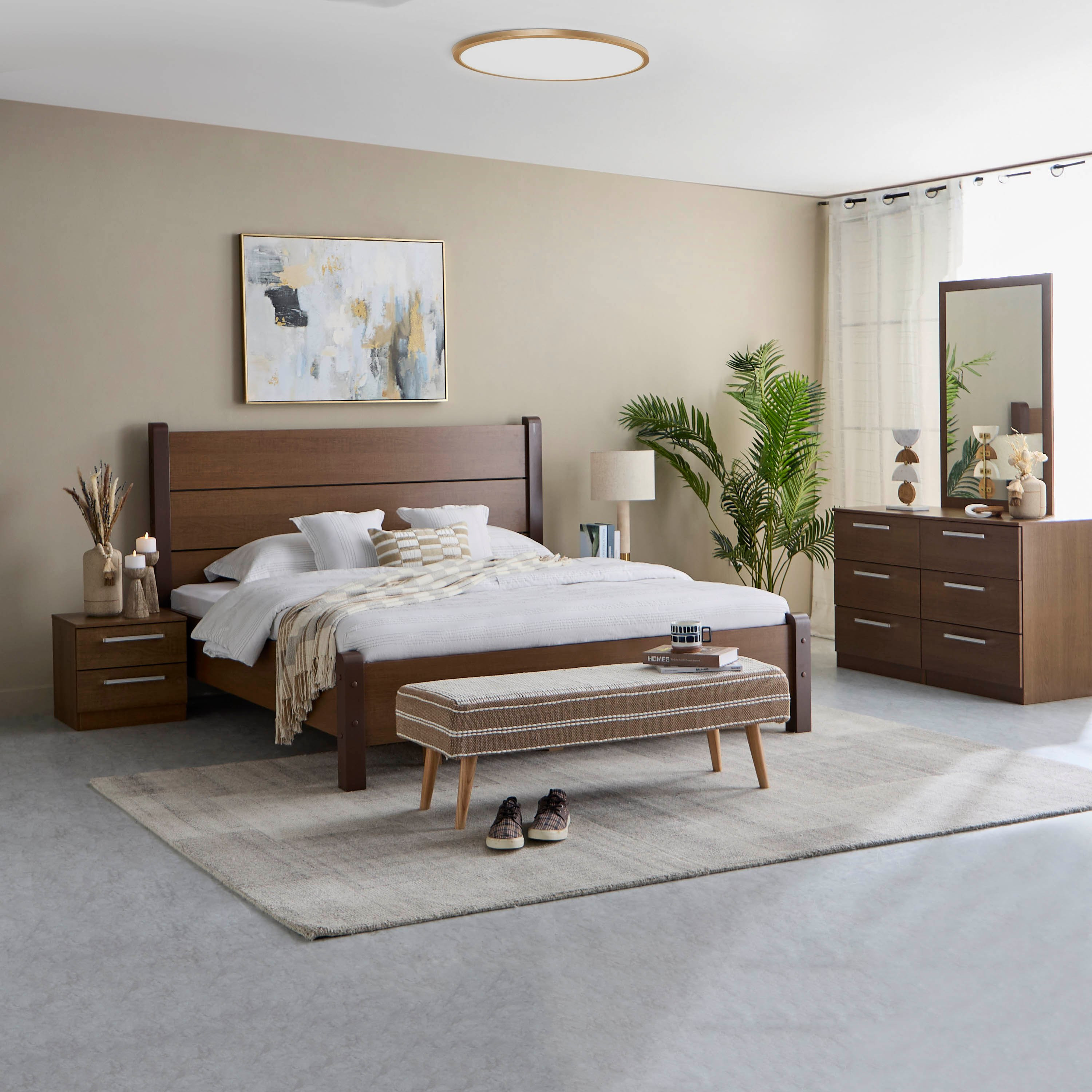 Vigo 5-Piece King Bedroom Set - 180x200 cm-hbxbedroom-bedsandbedsets-bedroomsets-king-image-13