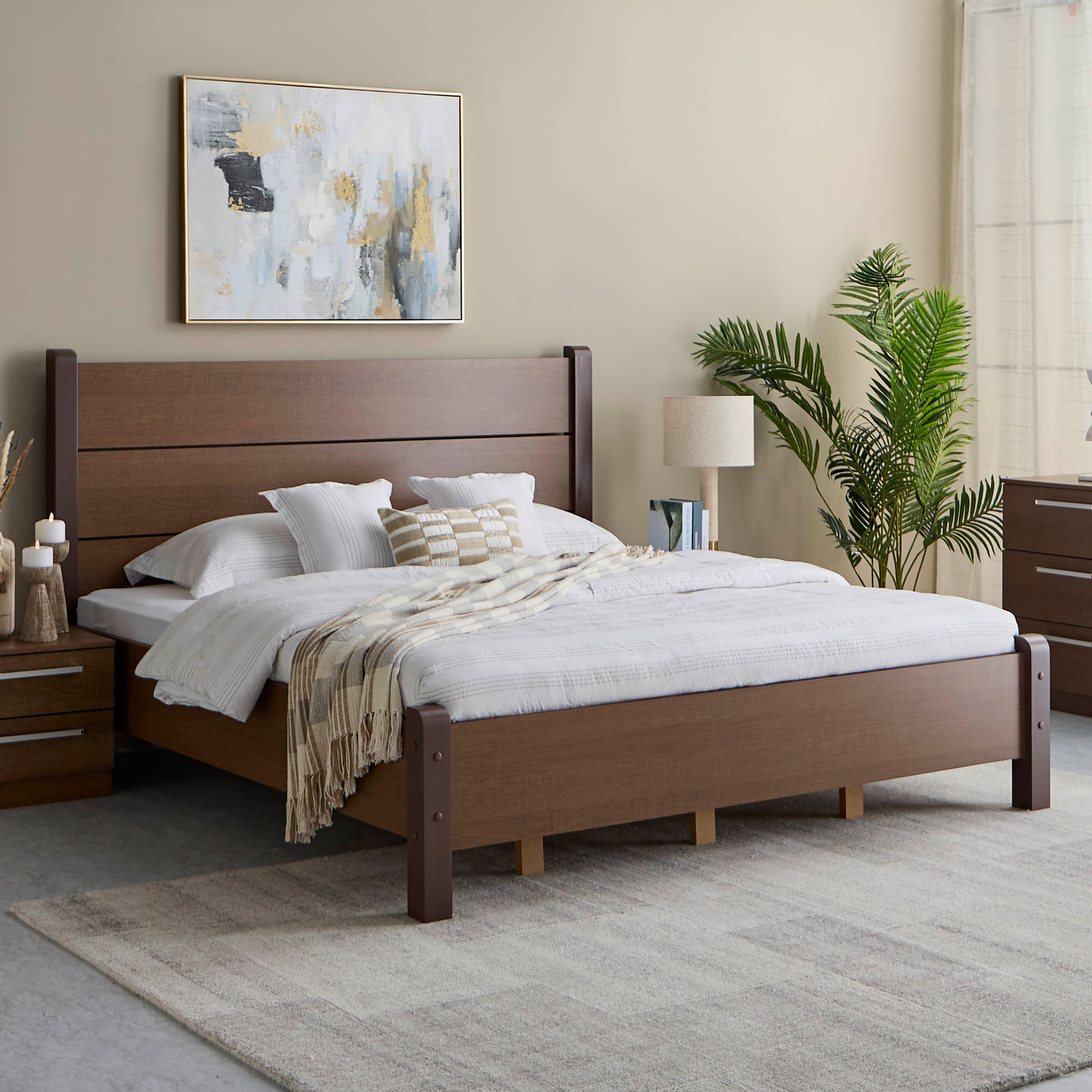 Vigo 5-Piece King Bedroom Set - 180x200 cm-hbxbedroom-bedsandbedsets-bedroomsets-king-image-2