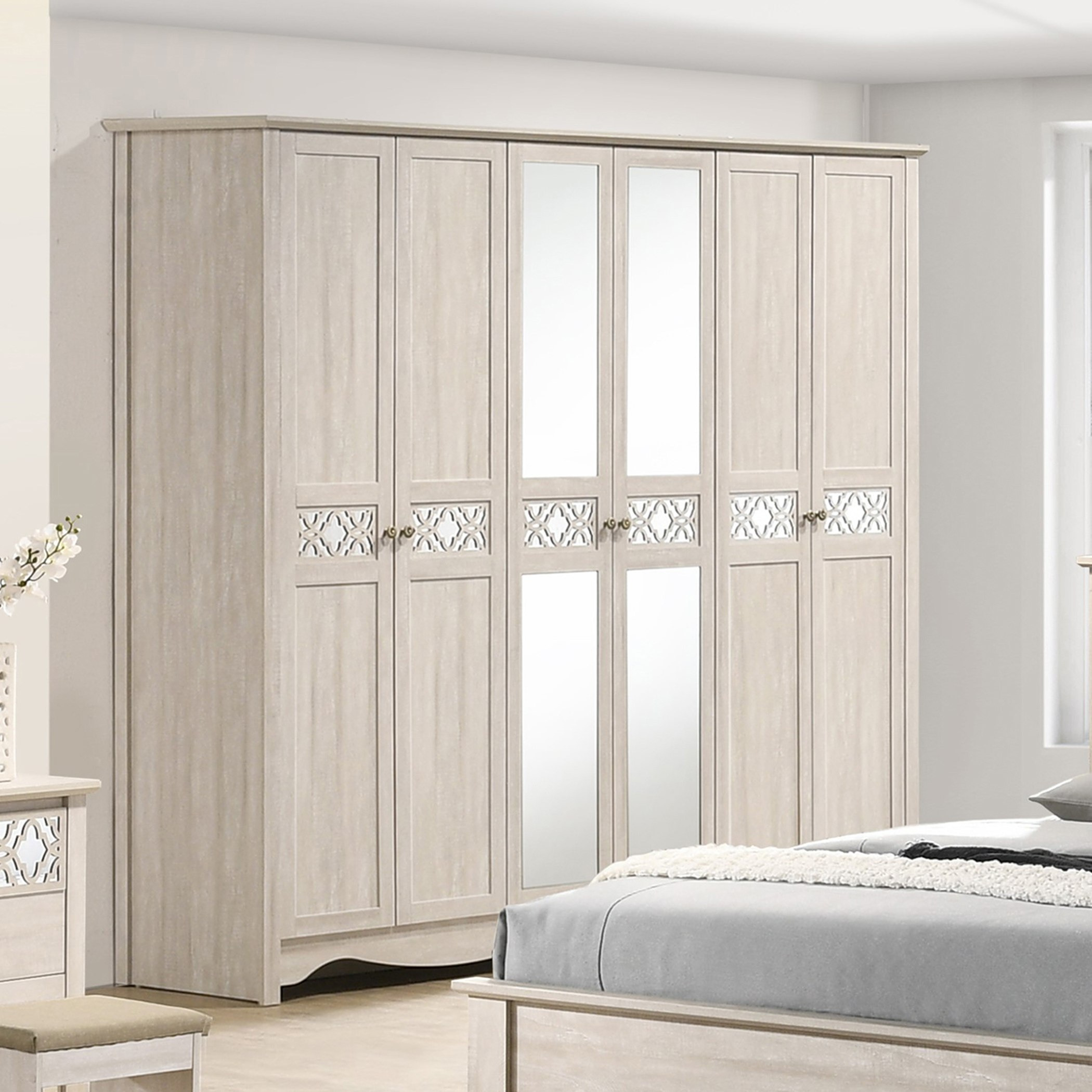 خزانة ملابس 6 أبواب بمرآتين من مراكش-hbxfurniture-wardrobes-image-1