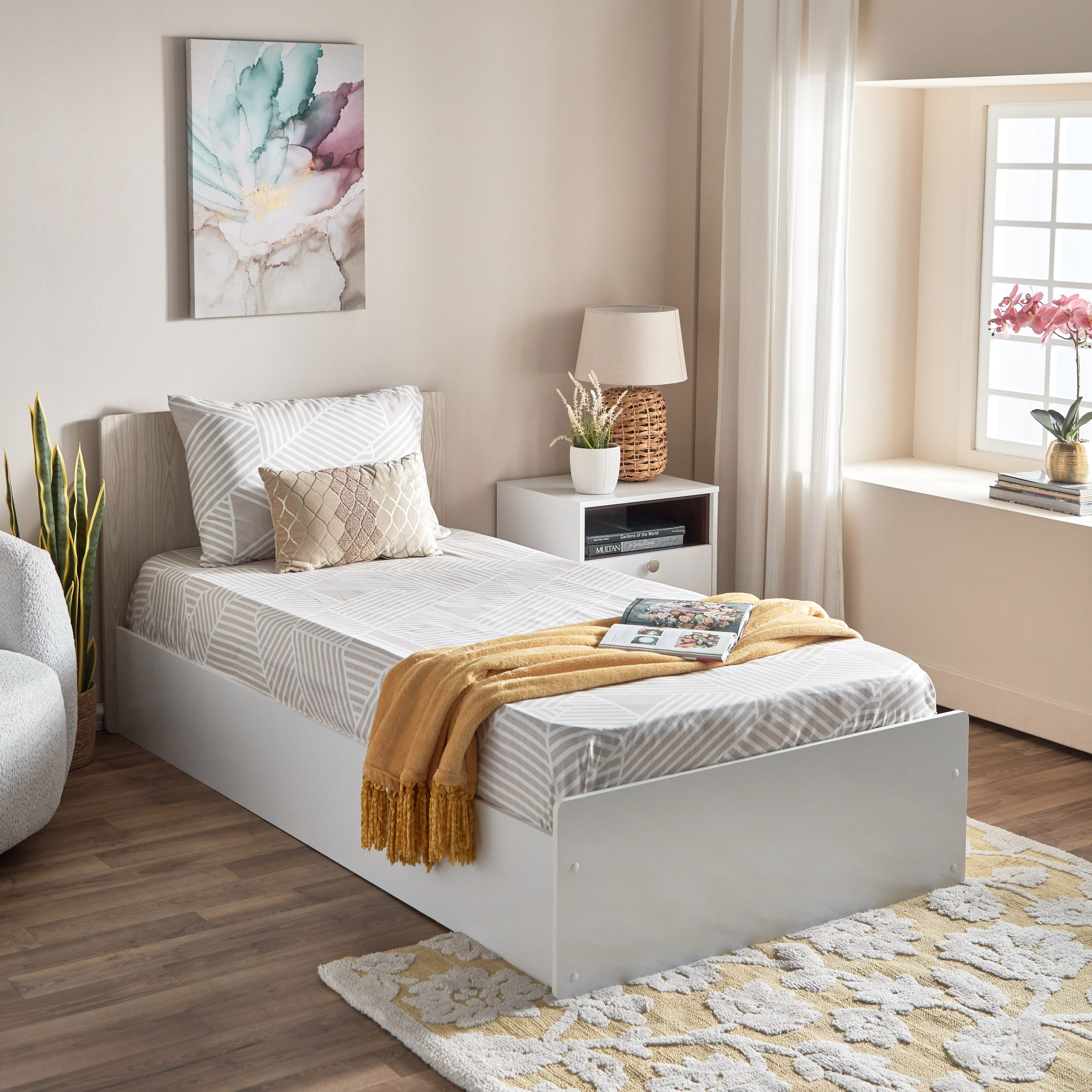 شرشف مطاطي فردي ألياف دقيقة بطبعات من أتلانتا - 90x200+25 سم-hbxhomeware-hbxbedroom-image-7