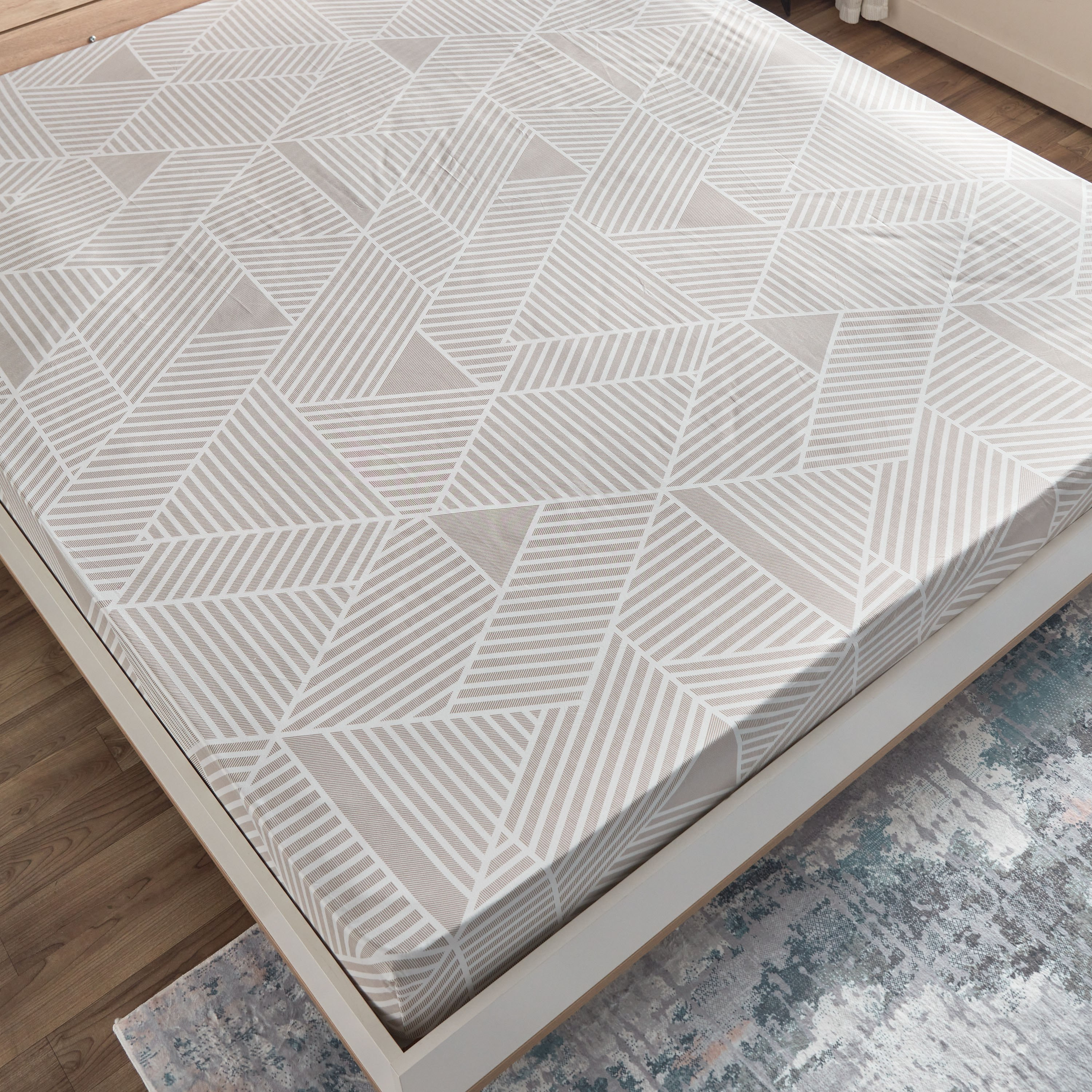 شرشف مطاطي كينج ألياف دقيقة بطبعات من أتلانتا - 180x200+25 سم-hbxhomeware-hbxbedroom-image-3
