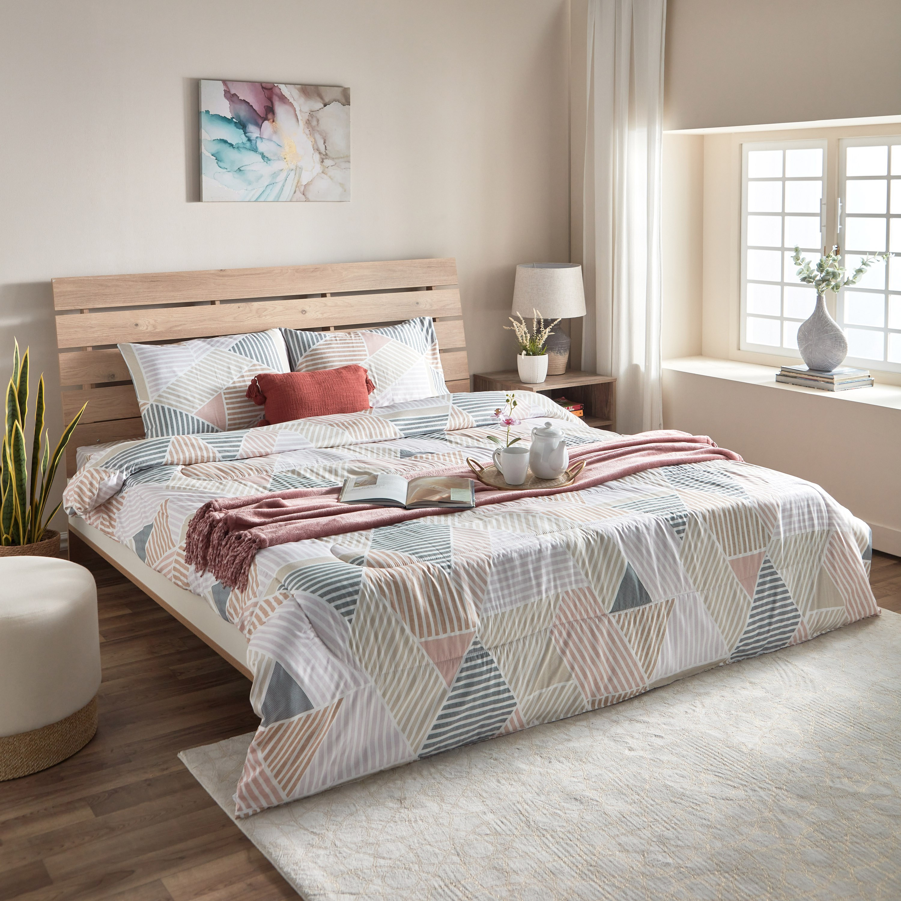 طقم لحاف كينج ألياف دقيقة بطبعات 3 قطع من أتلانتا - 220x240 سم-hbxhomeware-hbxdecorandfurnishings-image-8