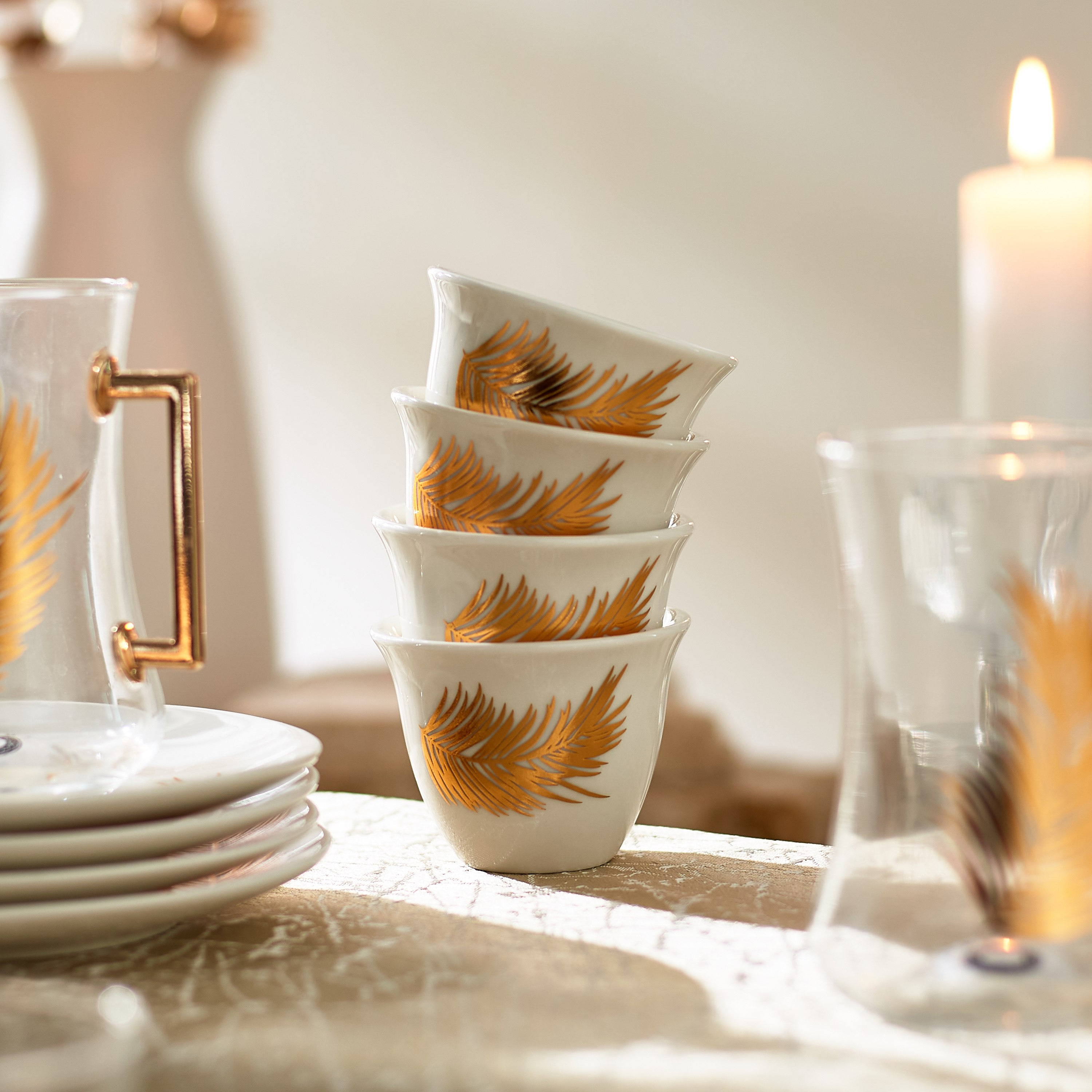 طقم إستكان وقهوة 18 قطعة من بالم-hbxhomeware-hbxkitchen-image-3