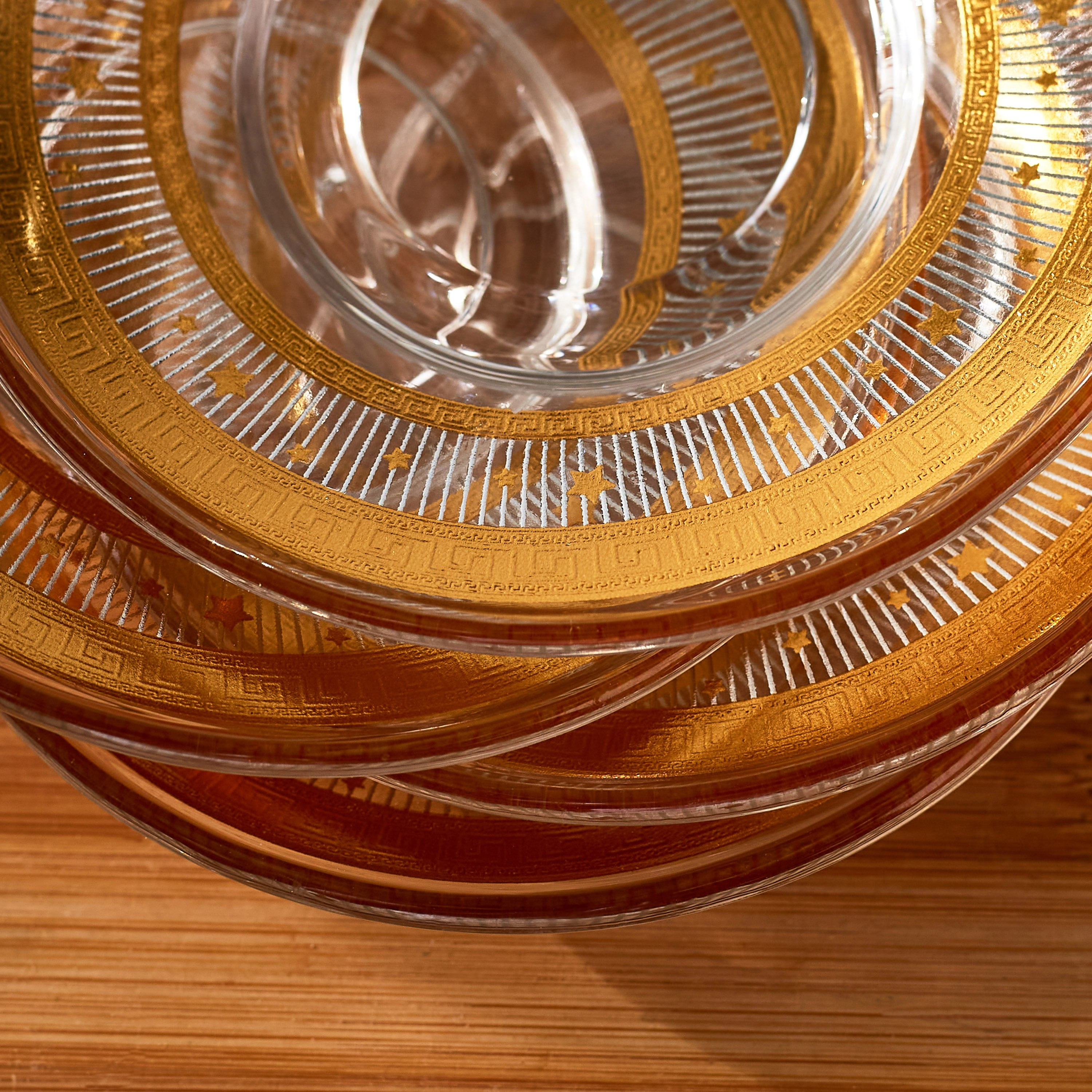 طقم فناجين وصحون زجاج 12 قطعة من أوركيد- 90 مل-hbxhomeware-hbxkitchen-image-4