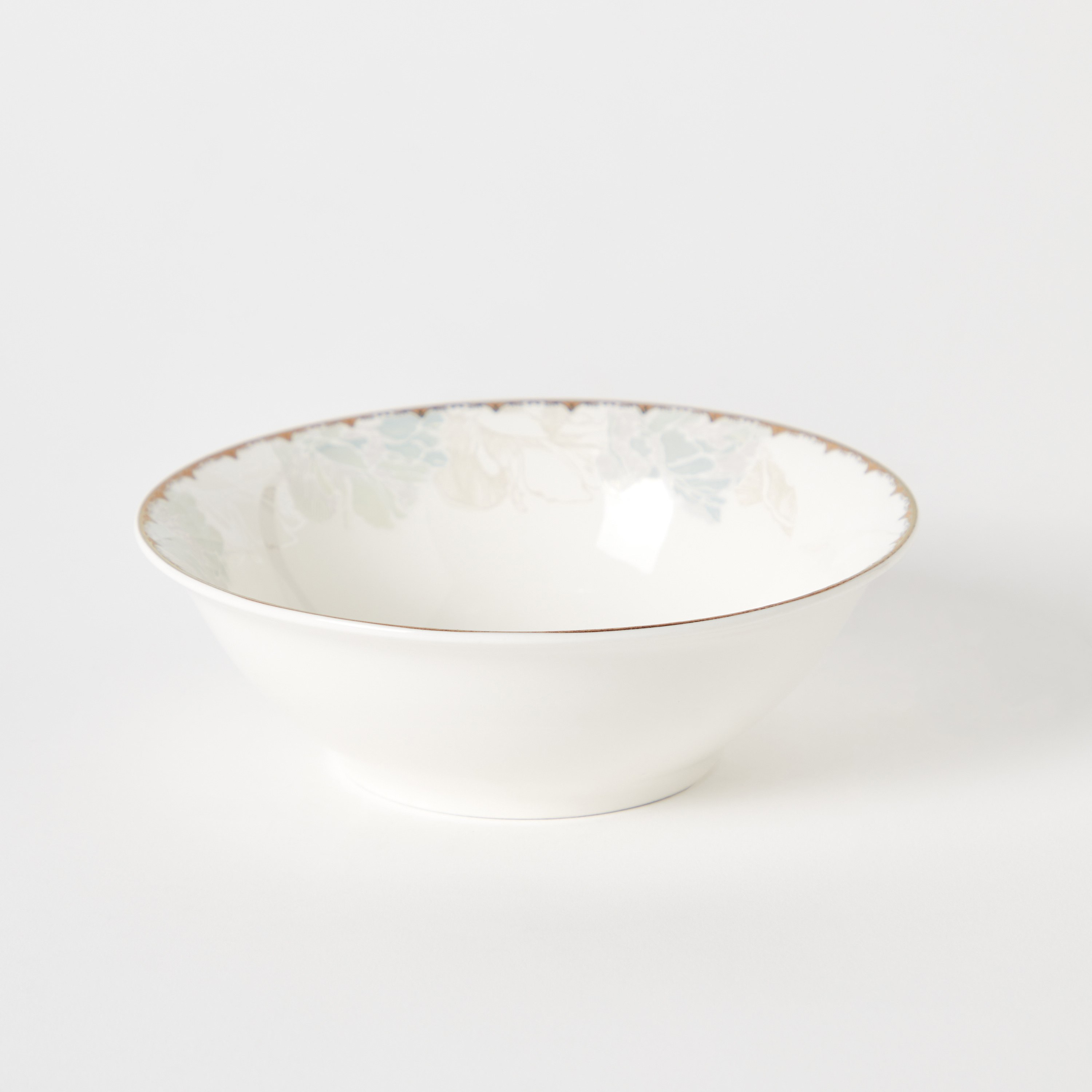 وعاء خضروات خزف صيني بتصميم زهرة اللوتس من كوينز - 14 سم-hbxdecorandfurnishings-tabletop-serveware-image-5