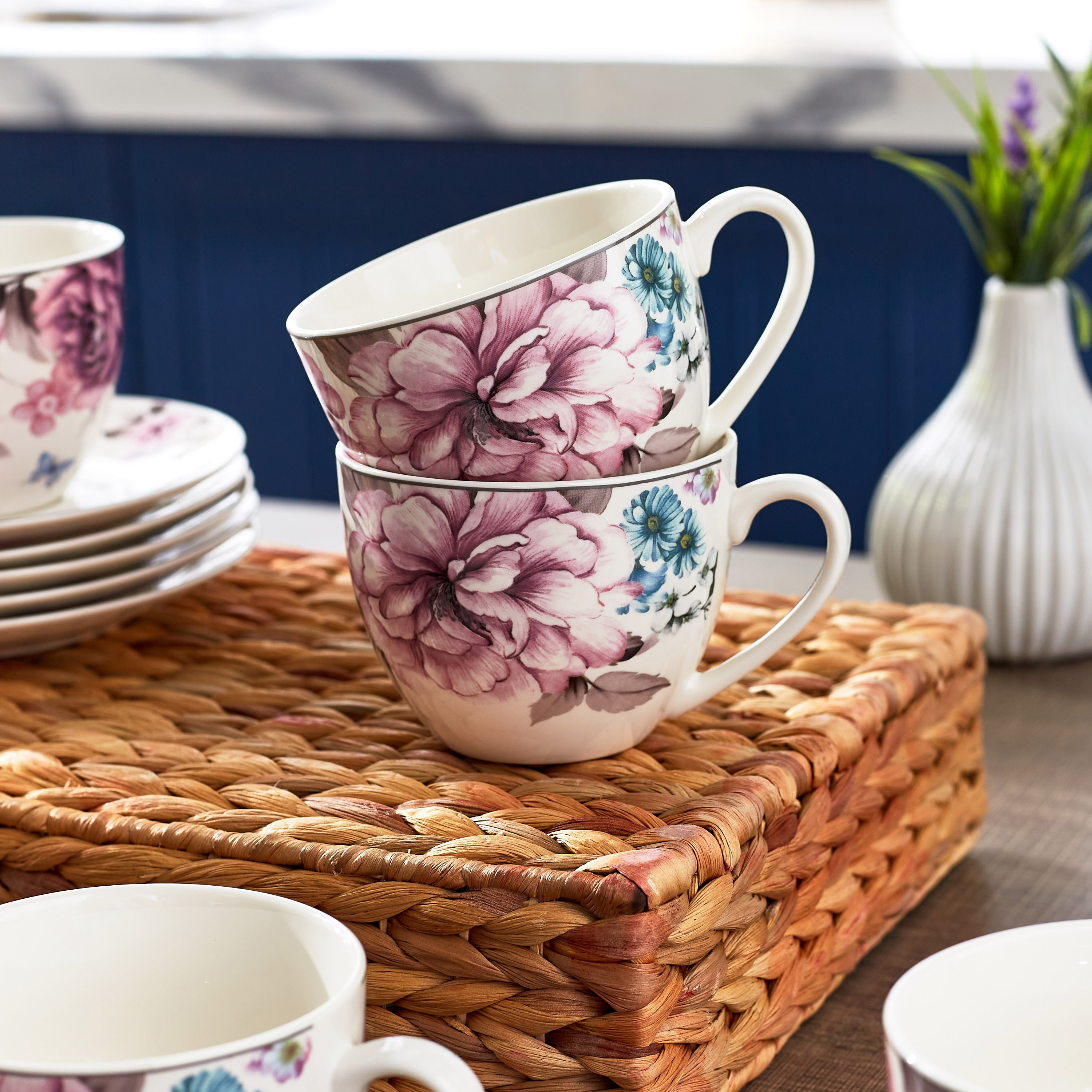 Orchid Grey Dawn 12-Piece Cup and Saucer Set - 220 ml-hbxhomeware-hbxkitchen-image-3