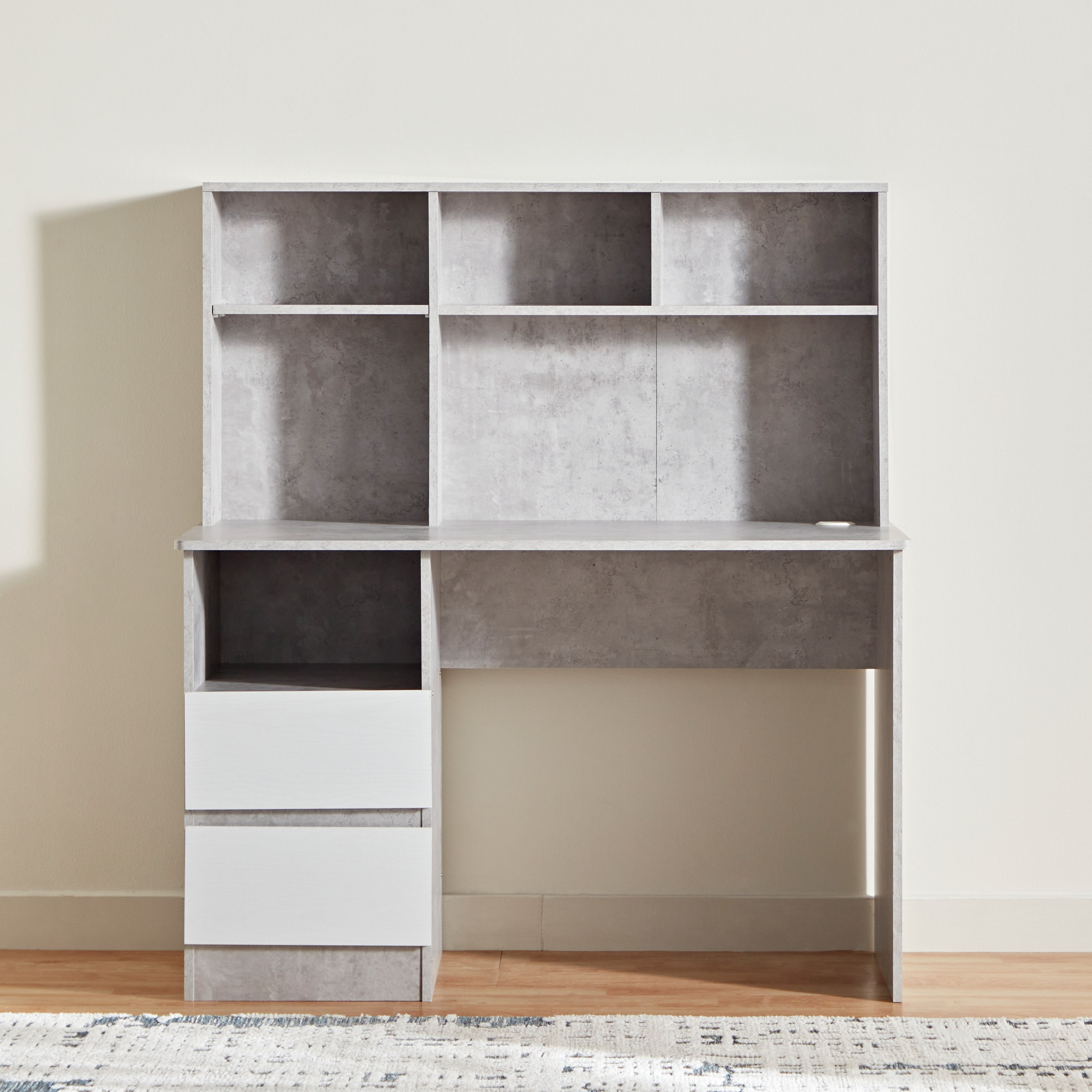 Alford Patara 2-Drawer Study Desk with Hutch-hbxfurniture-office-desks-image-3