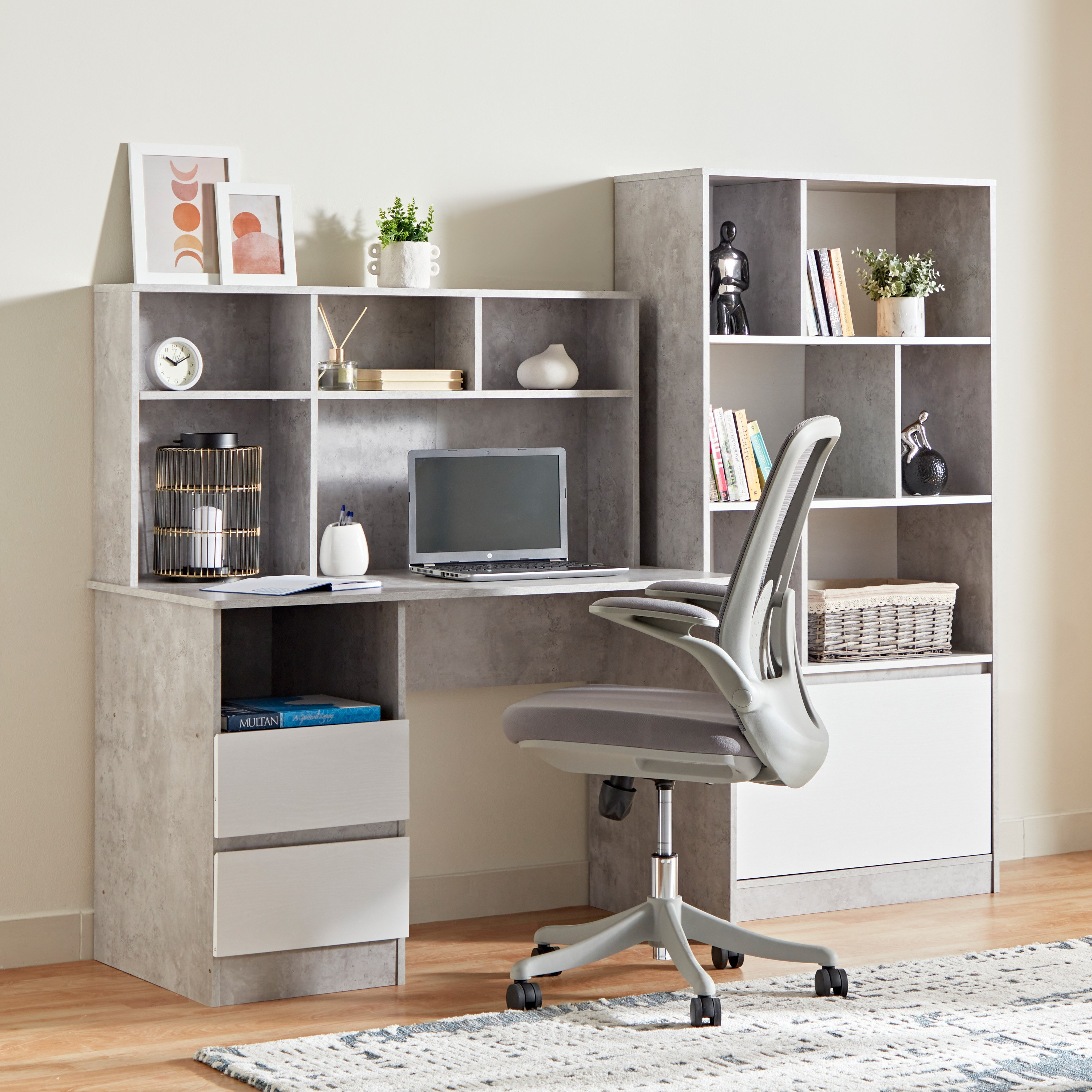 Grey shop study desk