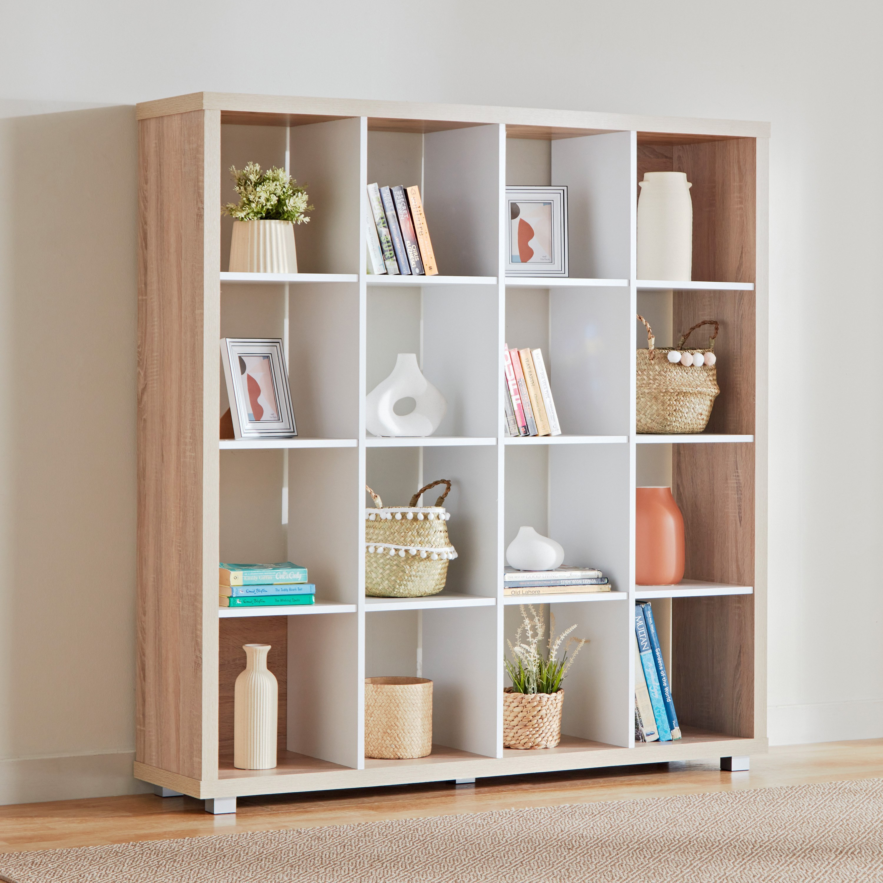 Alford Patara 16-Cube Divider Bookcase-hbxfurniture-office-bookcases-image-2