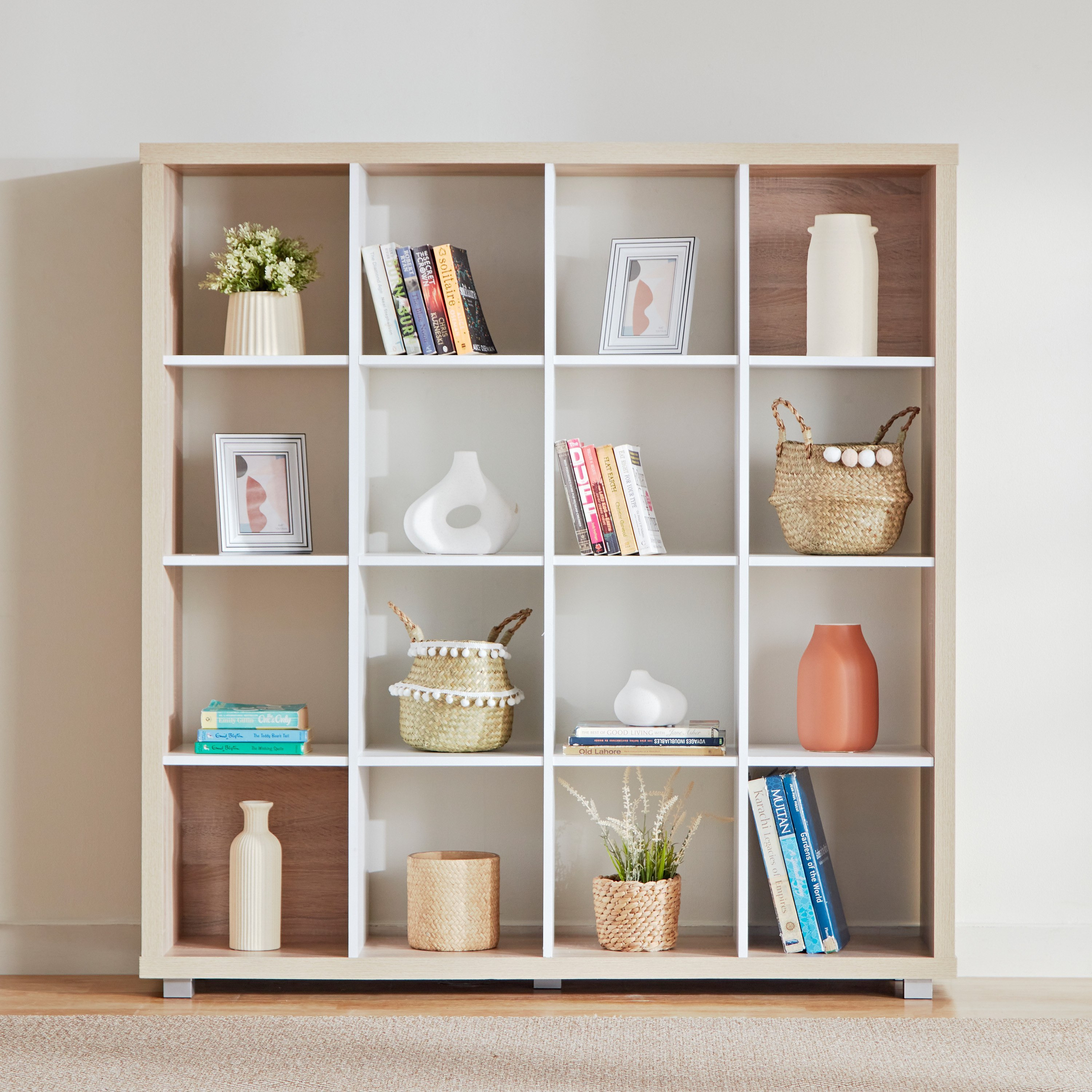 Alford Patara 16-Cube Divider Bookcase-hbxfurniture-office-bookcases-image-3