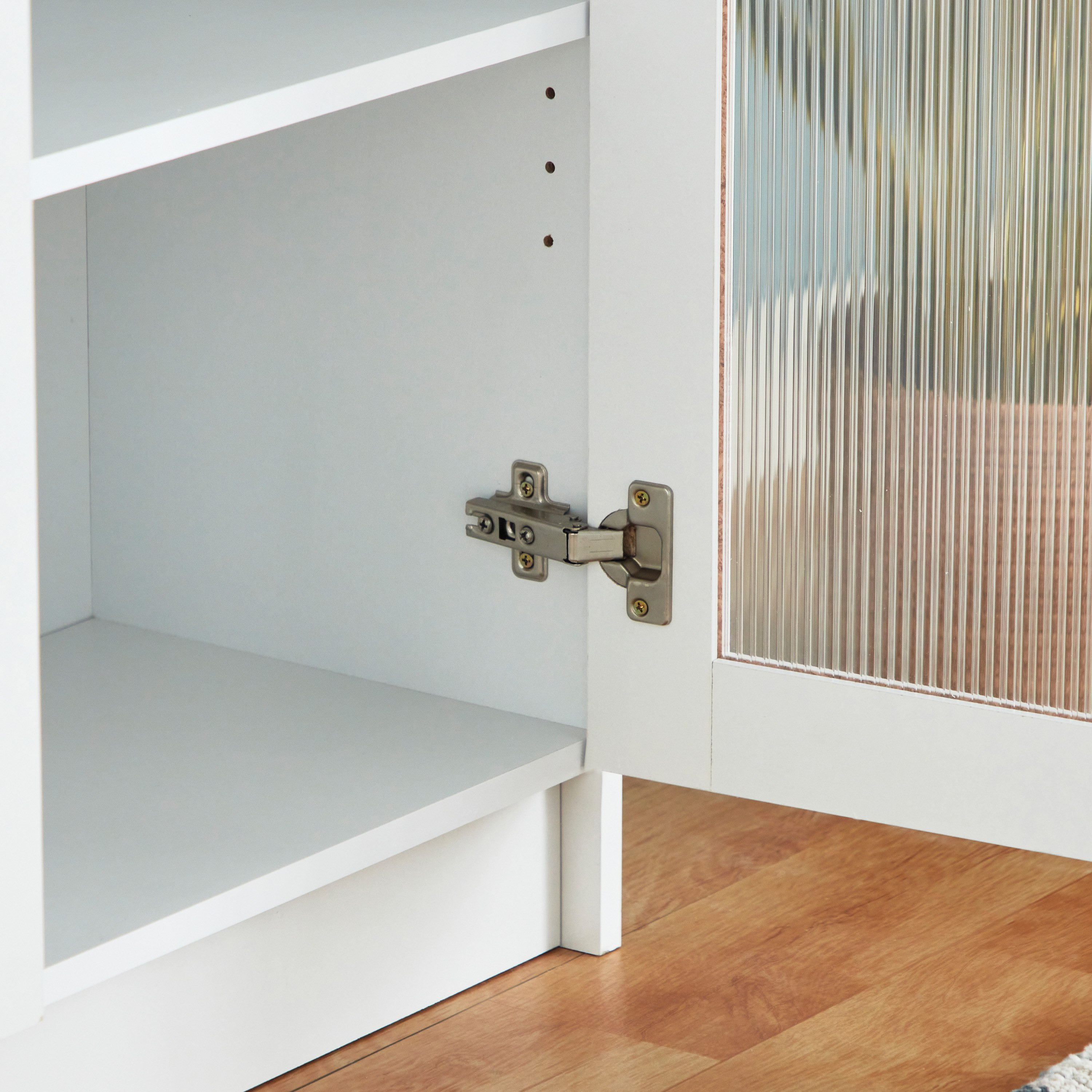 Frankfurt 6-Tier Multipurpose Bookcase Storage Unit with 2 Acrylic Doors-hbxfurniture-office-bookcases-image-7