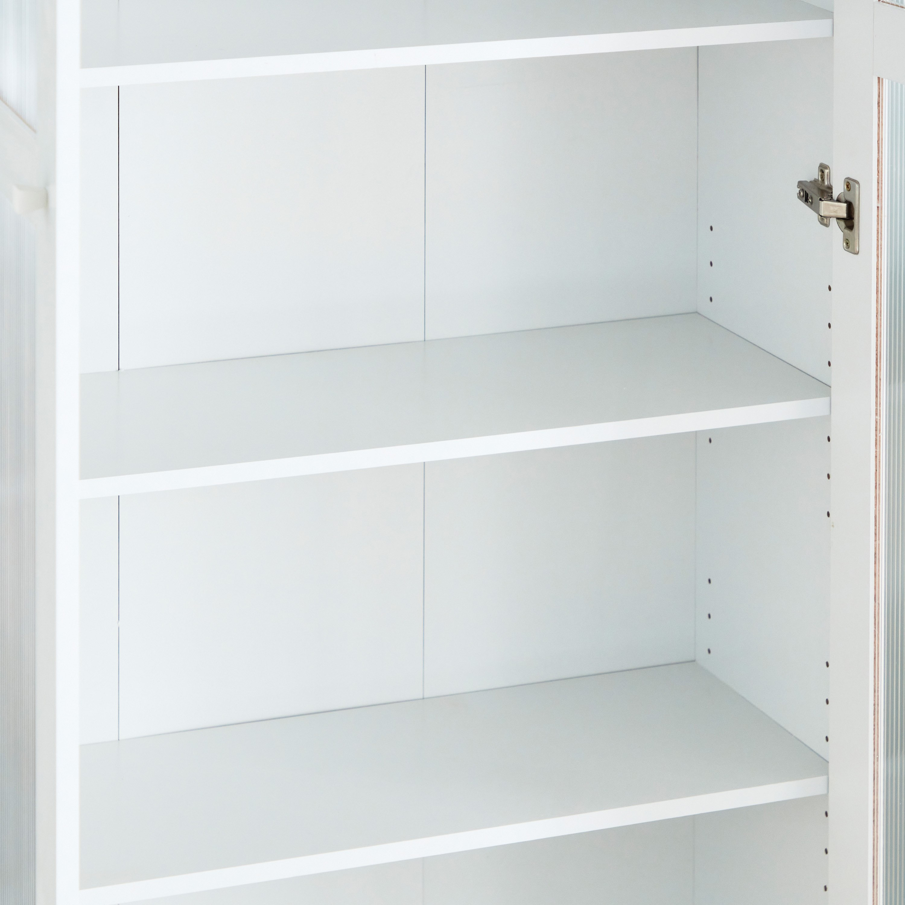Frankfurt 6-Tier Multipurpose Bookcase Storage Unit with 2 Acrylic Doors-hbxfurniture-office-bookcases-image-8
