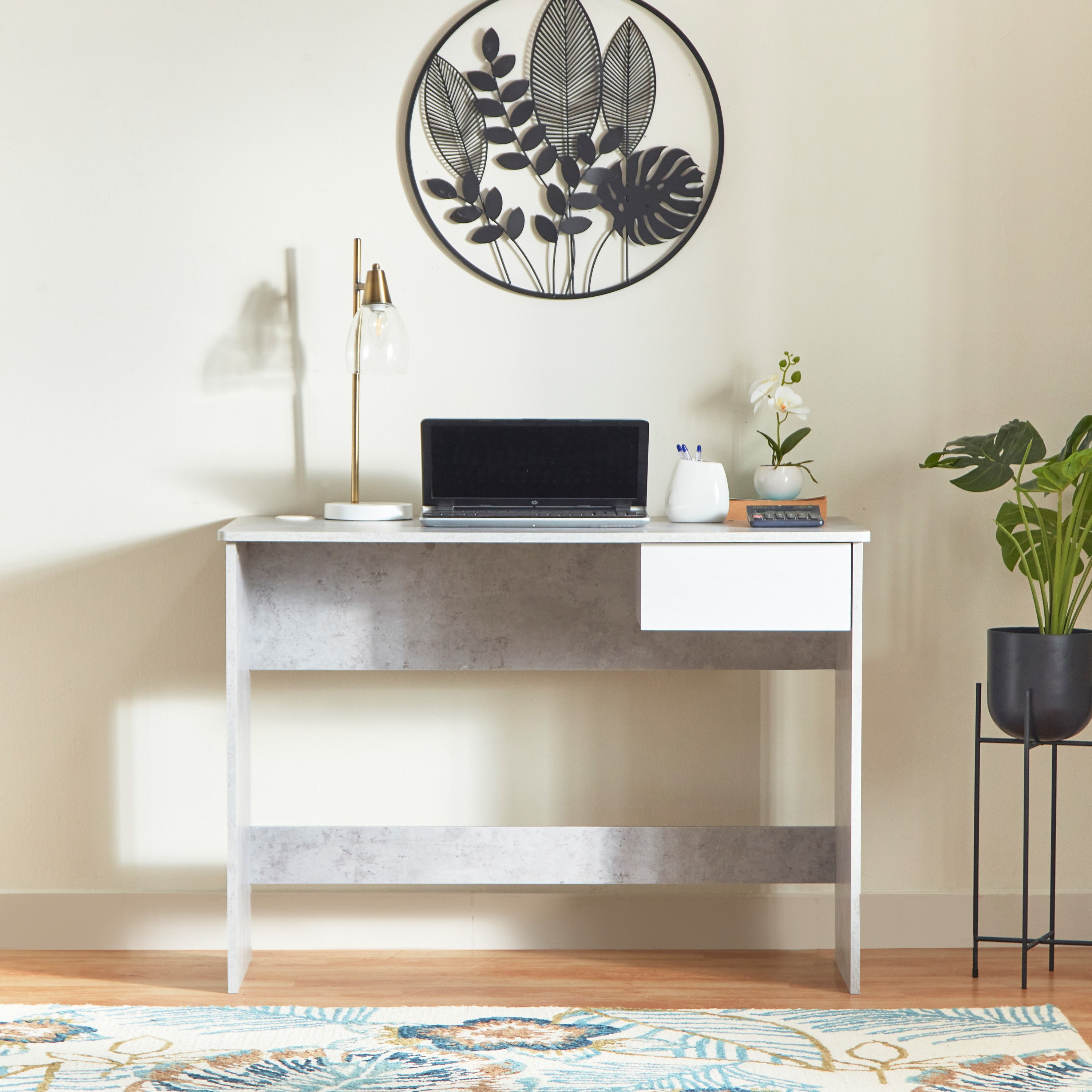 Alford Patara Large Study Desk with Drawer-hbxfurniture-office-desks-image-2