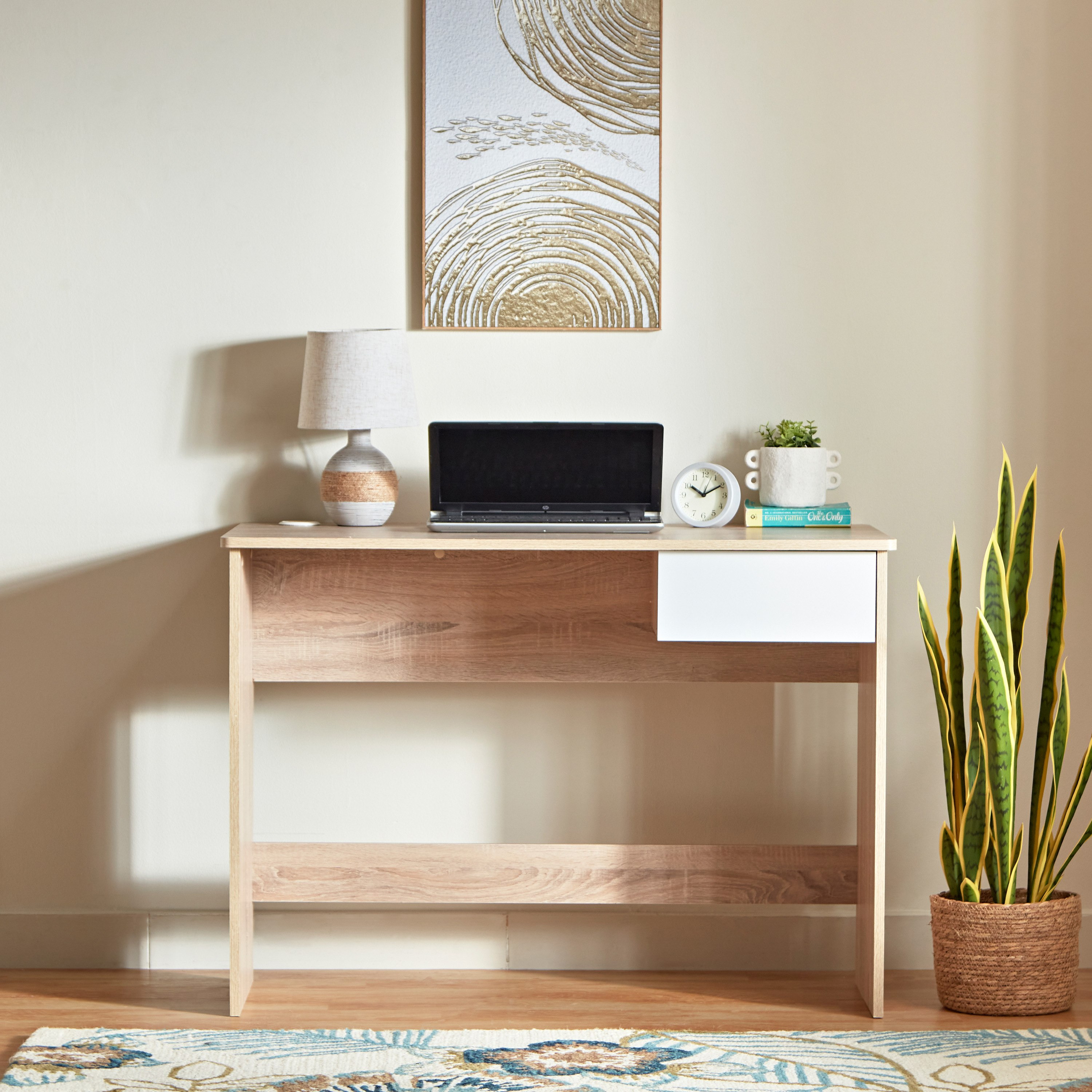Alford Patara Large Study Desk with Drawer-hbxfurniture-office-desks-image-2