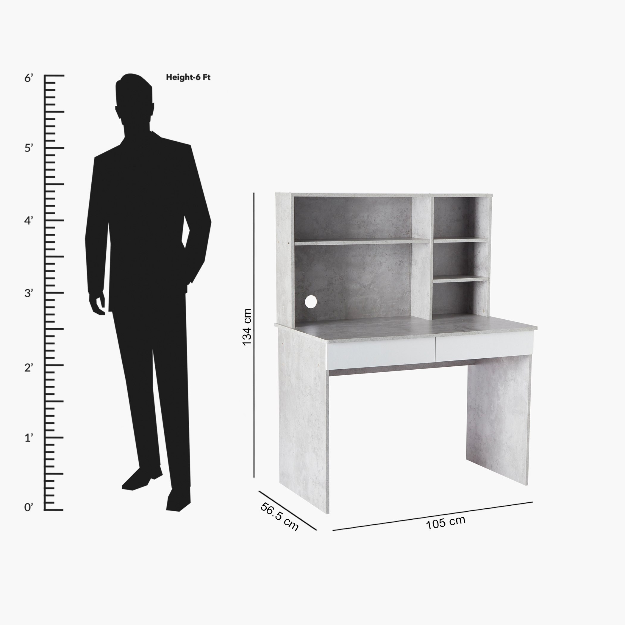 مكتب دراسة بدرجين مع خزانة من ألفورد باتارا-hbxfurniture-office-desks-image-13