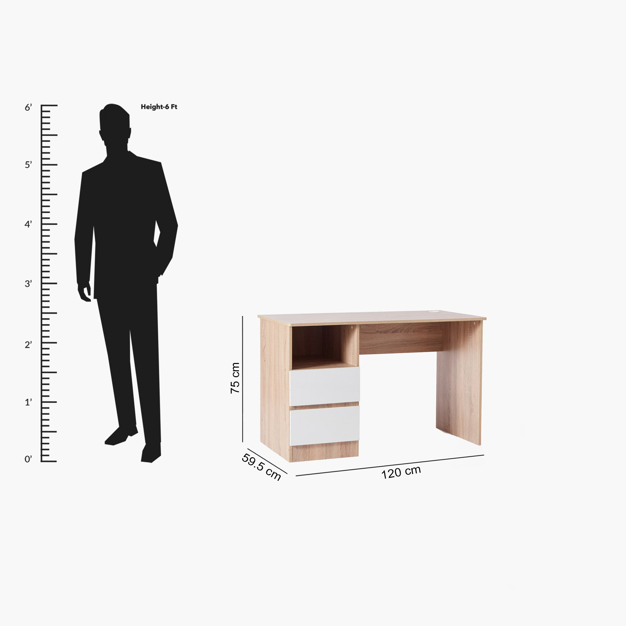 Alford Patara 2-Drawer Study Desk-hbxfurniture-office-desks-image-10