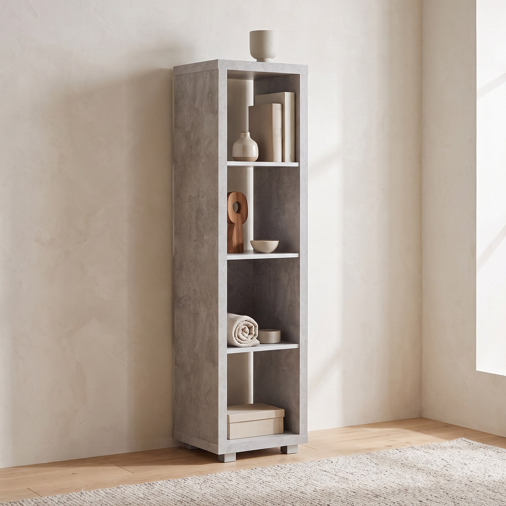 Alford Patara 4-Cube Divider Bookcase-hbxfurniture-office-bookcases-image-1