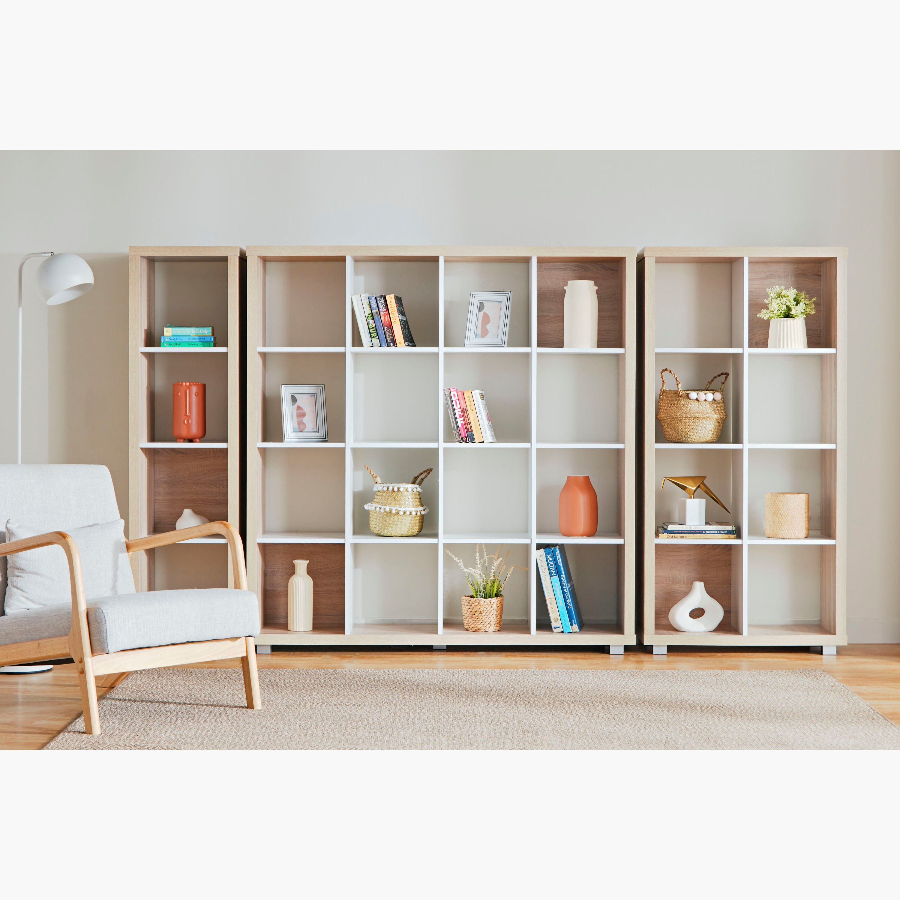 Alford Patara 4-Cube Divider Bookcase-hbxfurniture-office-bookcases-image-9