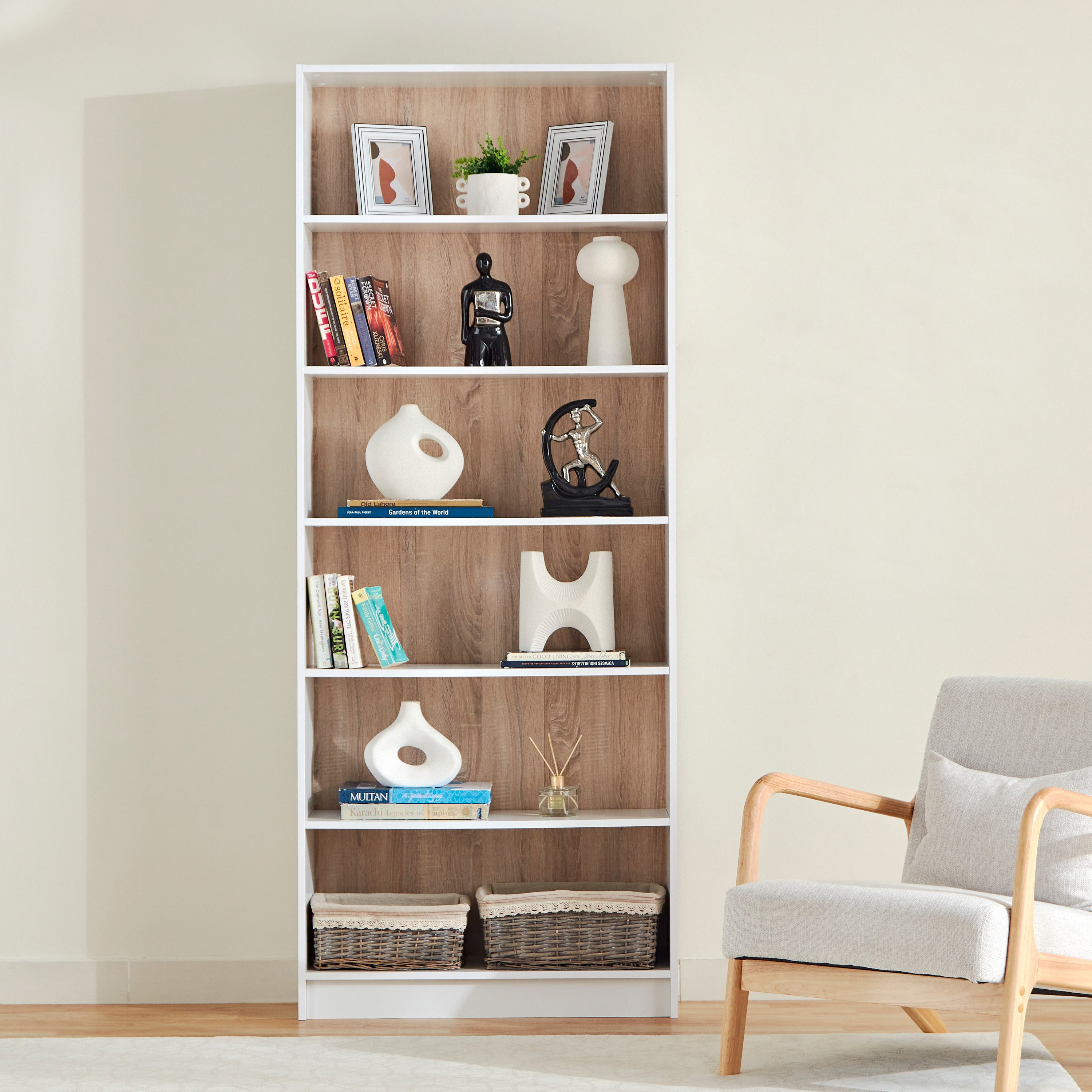 Alford Avian 6-Tier Bookcase-hbxfurniture-office-bookcases-image-2