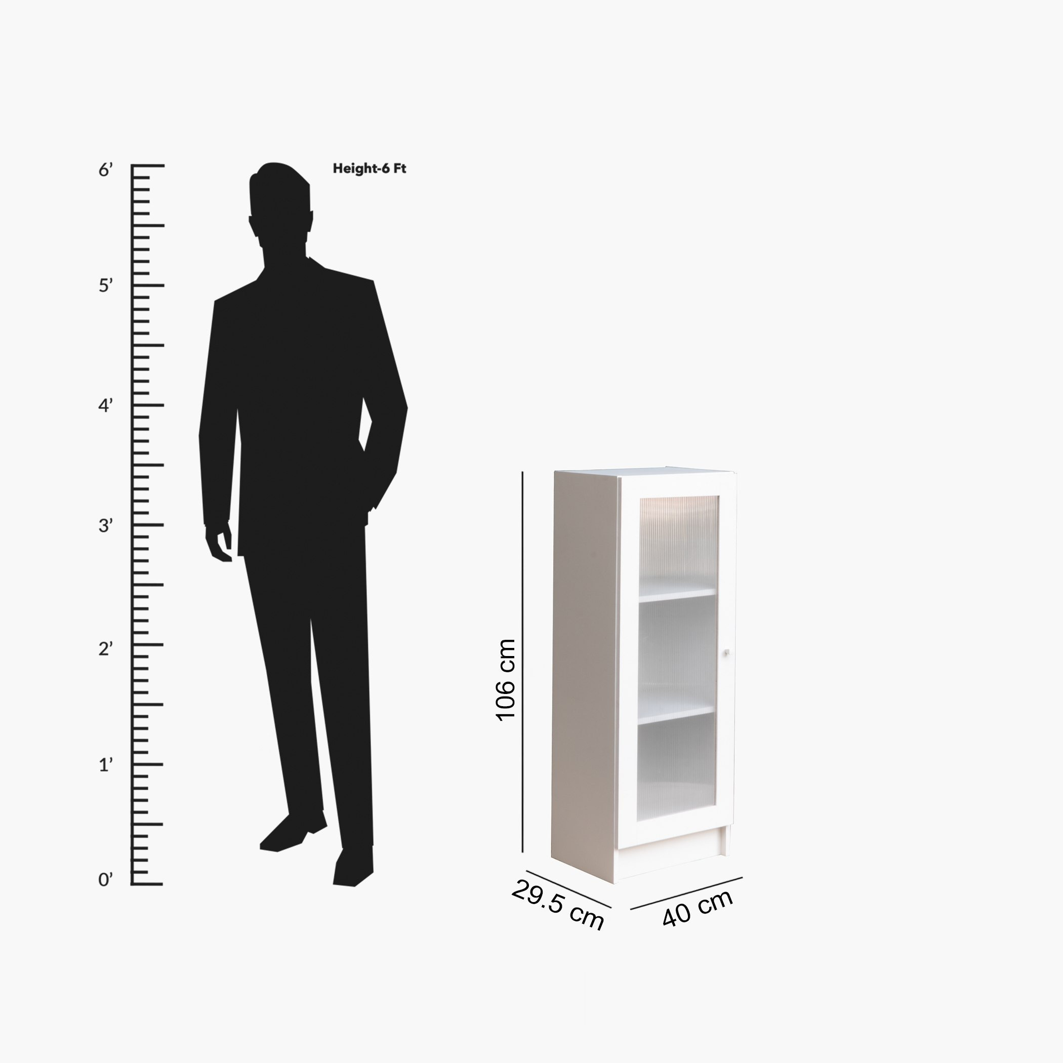 Frankfurt 3-Tier Multipurpose Bookcase Storage Unit with Acrylic Door-hbxfurniture-office-bookcases-image-17