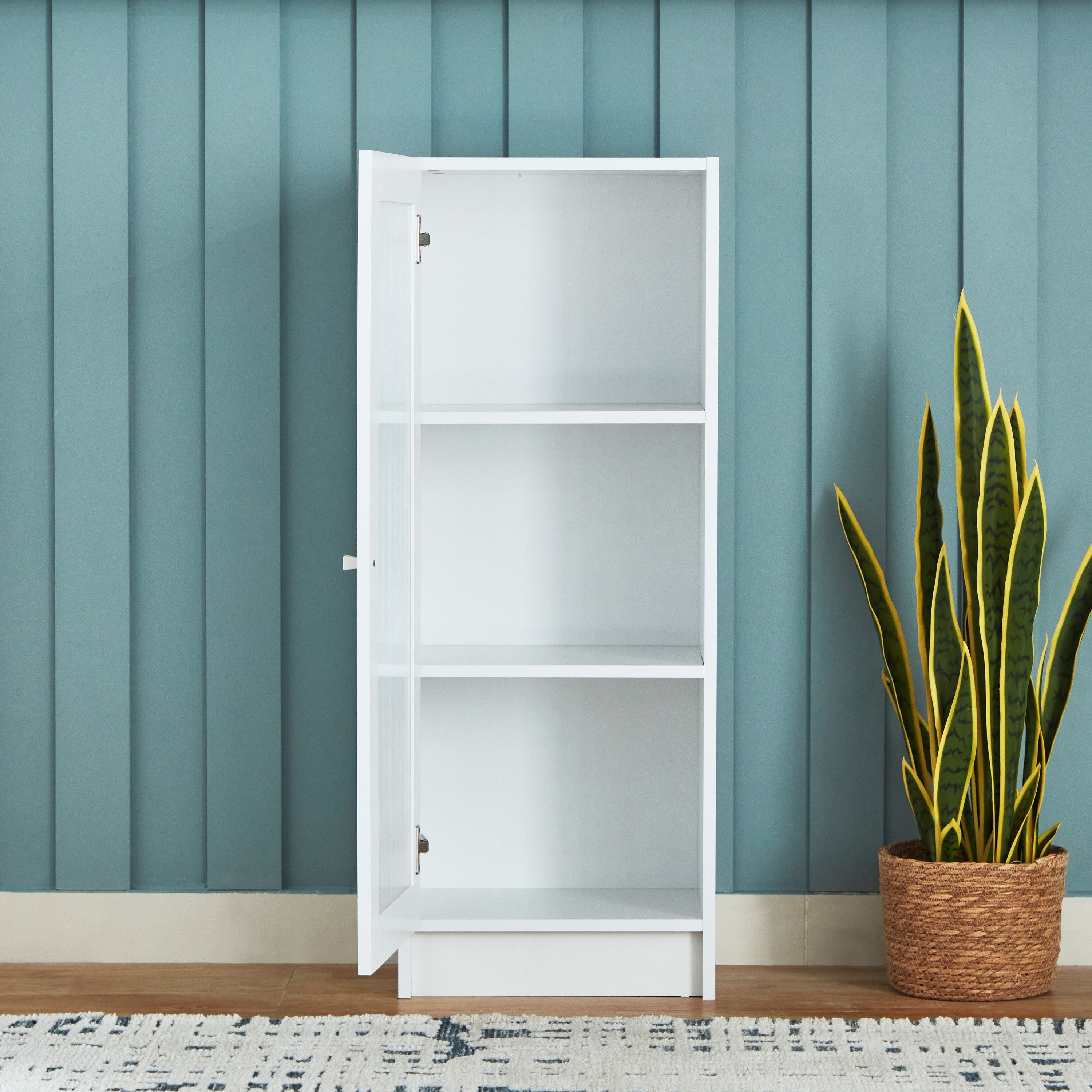 وحدة تخزين/ خزانة كتب متعددة الاستخدامات بـ 3 مستويات وبابين أكريليك من فرانكفورت-hbxfurniture-office-bookcases-image-3