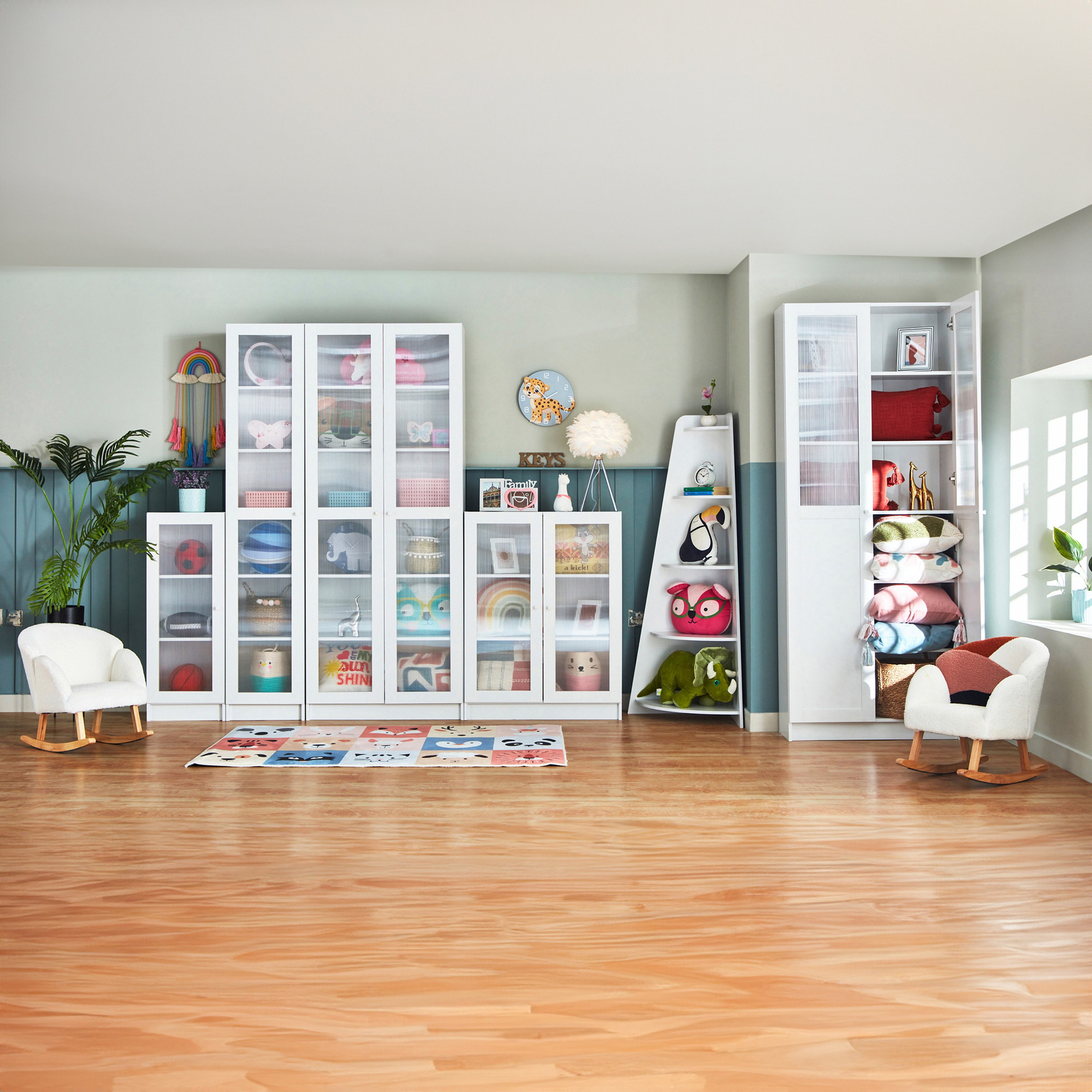 خزانة كتب ركنيّة 5 مستويات من فرانكفورت-hbxfurniture-office-bookcases-image-12