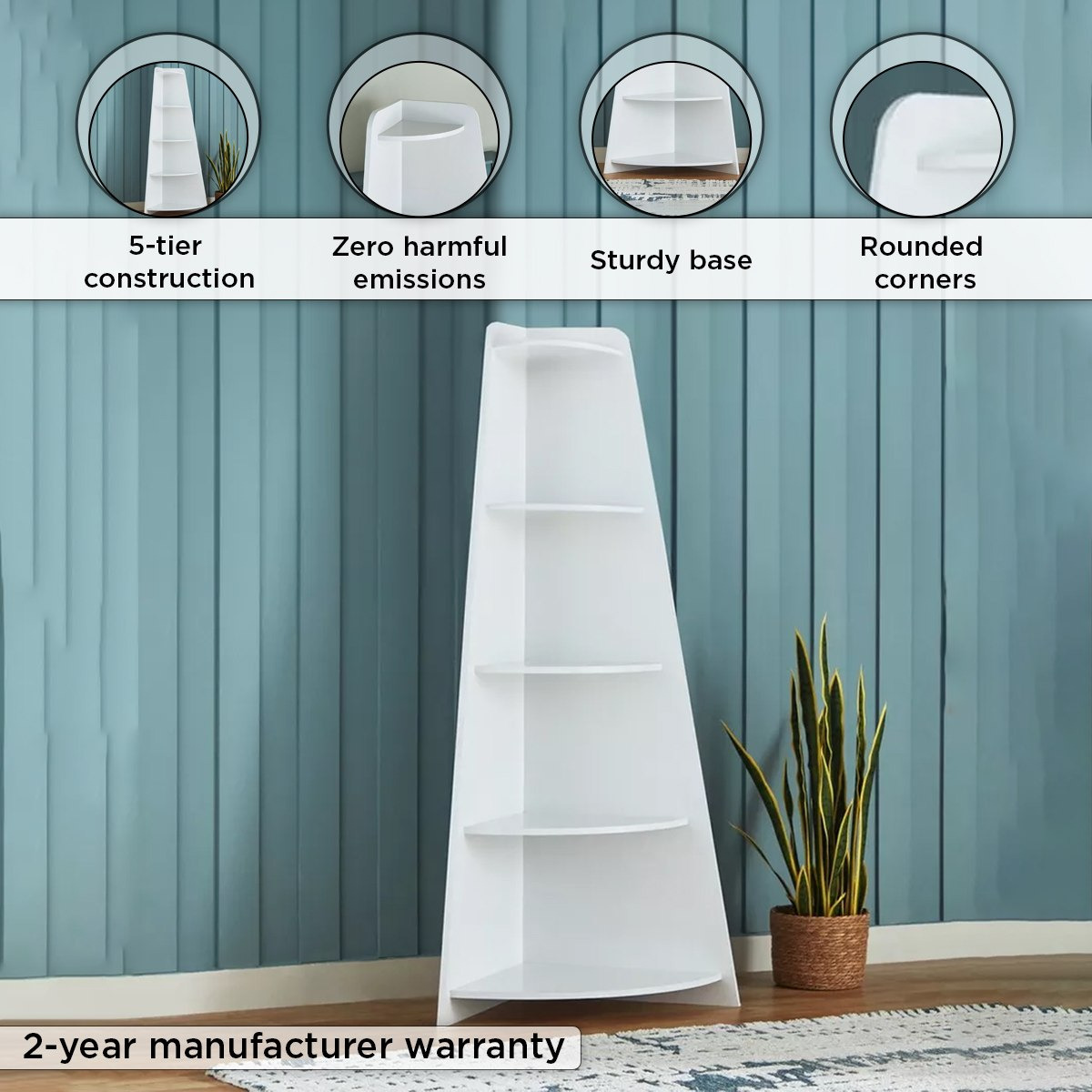 خزانة كتب ركنيّة 5 مستويات من فرانكفورت-hbxfurniture-office-bookcases-image-4